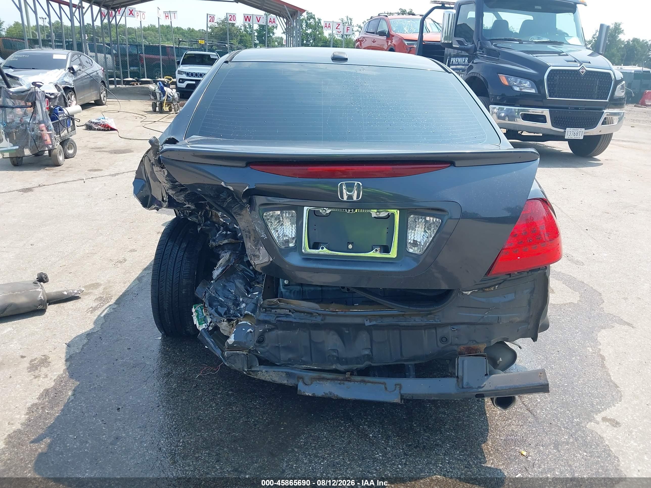 2006 Honda Accord 3.0 Ex Gray vin: 1HGCM66576A016143