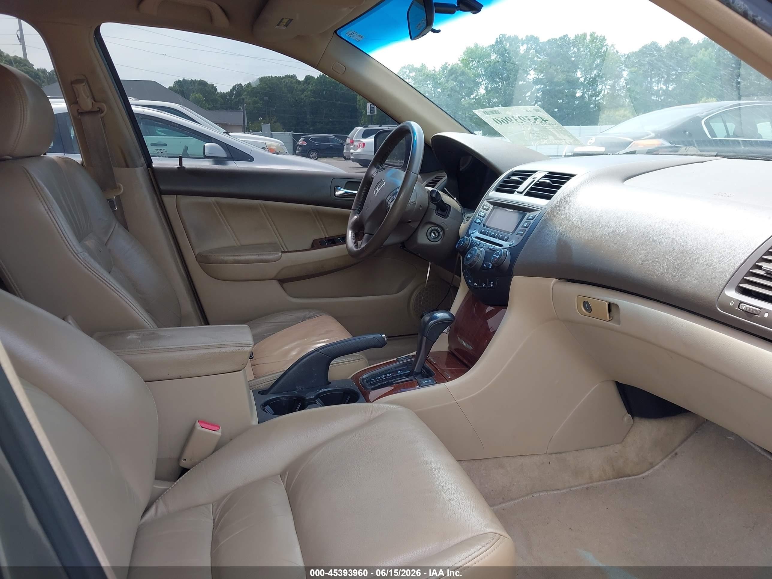 2006 Honda Accord 3.0 Ex Gray vin: 1HGCM66576A030754
