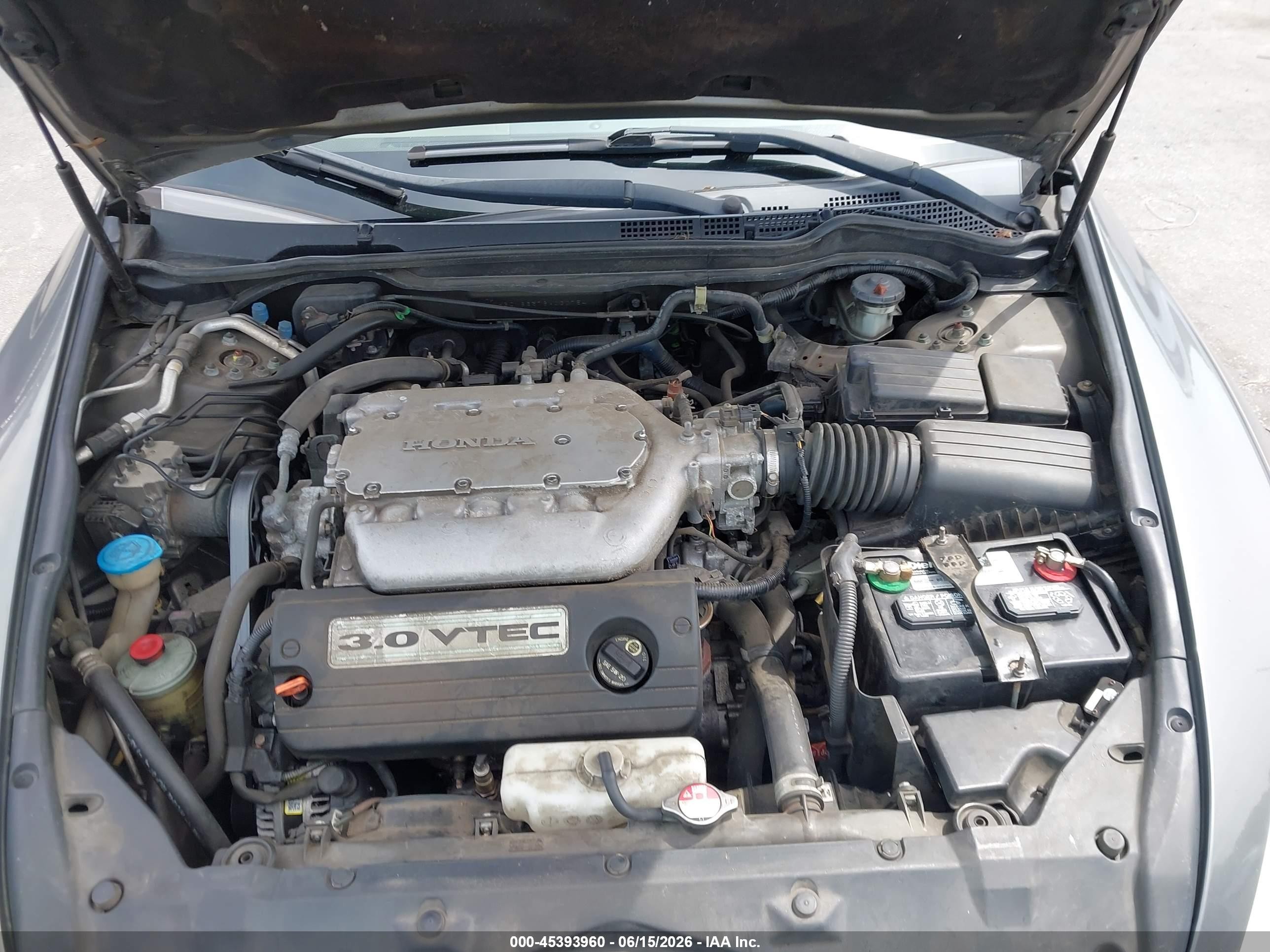 2006 Honda Accord 3.0 Ex Gray vin: 1HGCM66576A030754