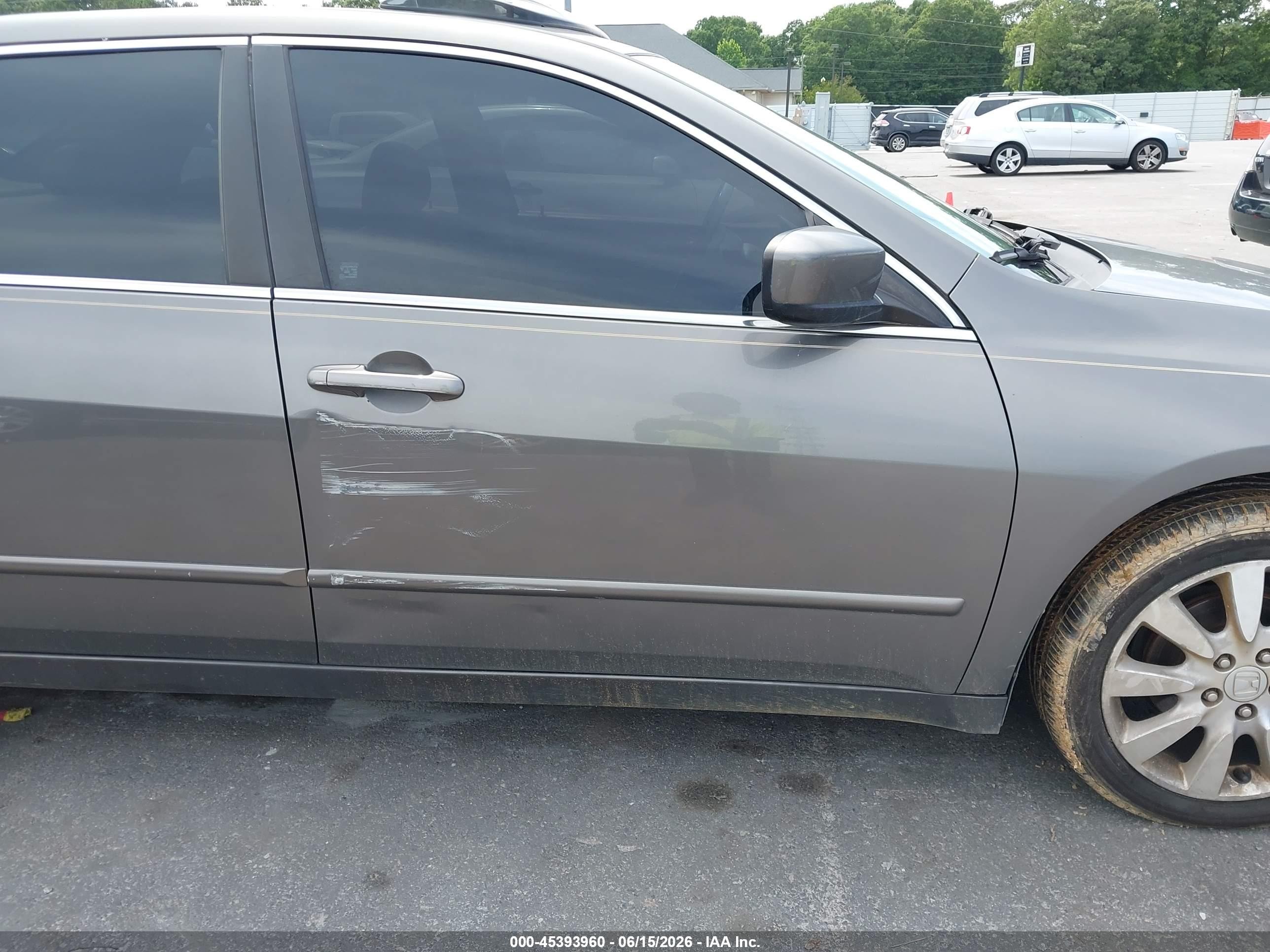 2006 Honda Accord 3.0 Ex Gray vin: 1HGCM66576A030754