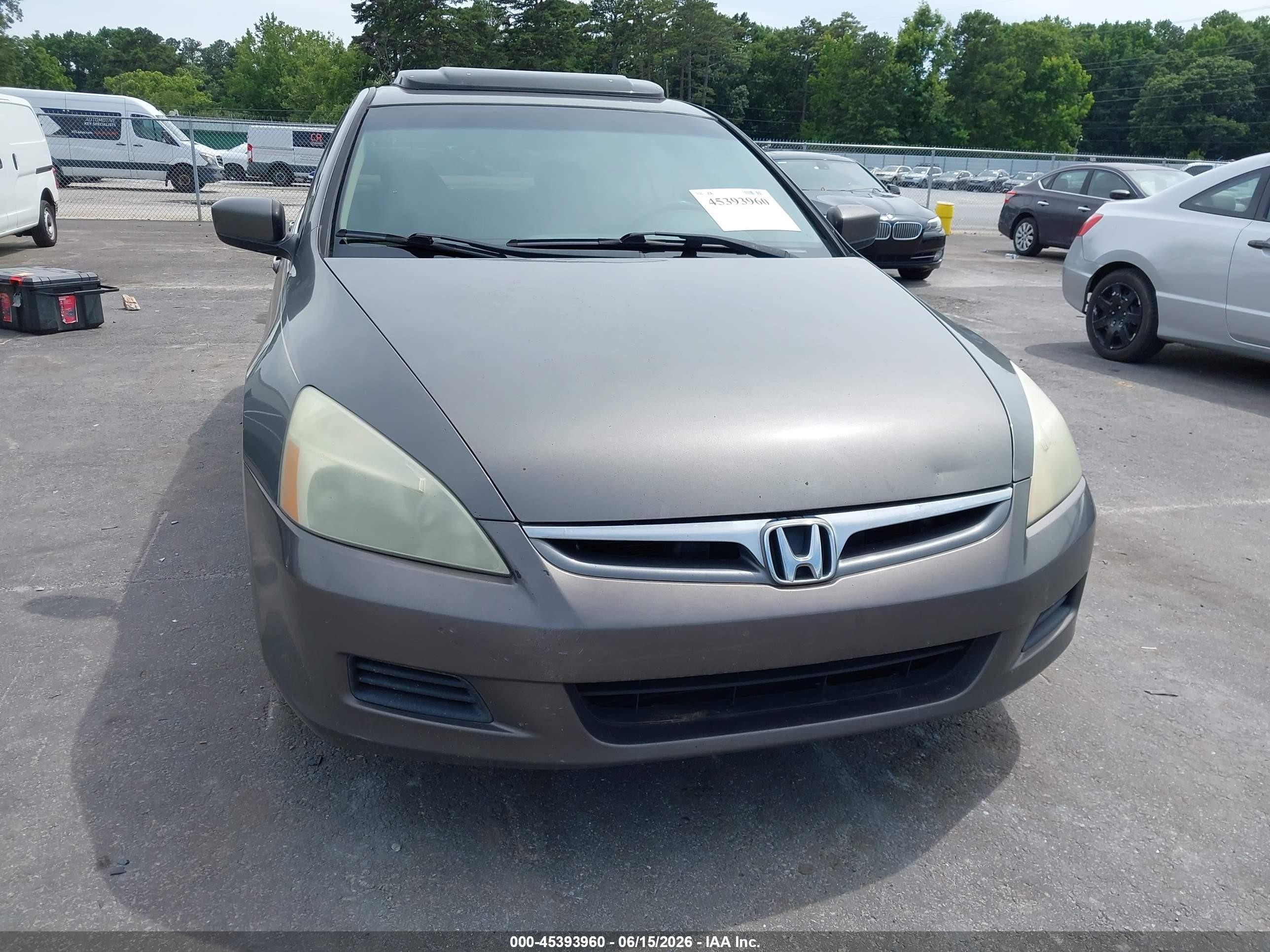 2006 Honda Accord 3.0 Ex Gray vin: 1HGCM66576A030754