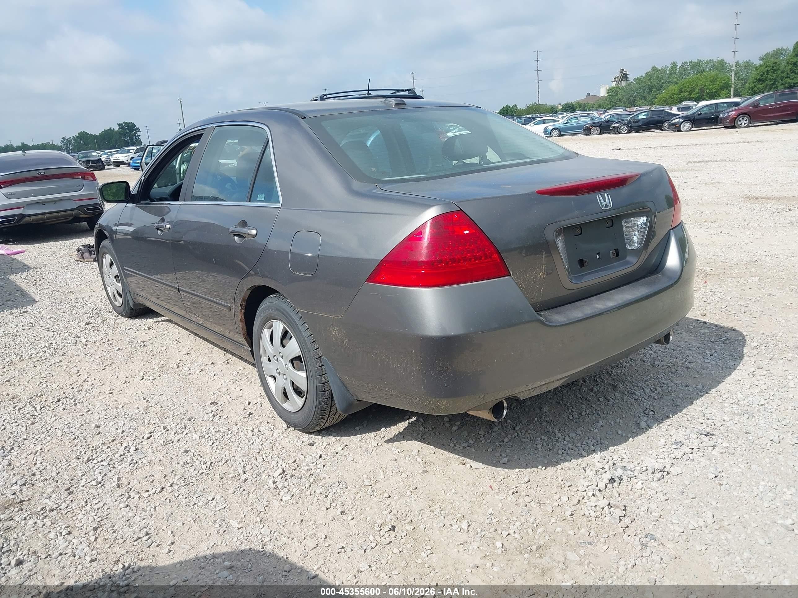 2006 Honda Accord 3.0 Ex Серый vin: 1HGCM66576A035937
