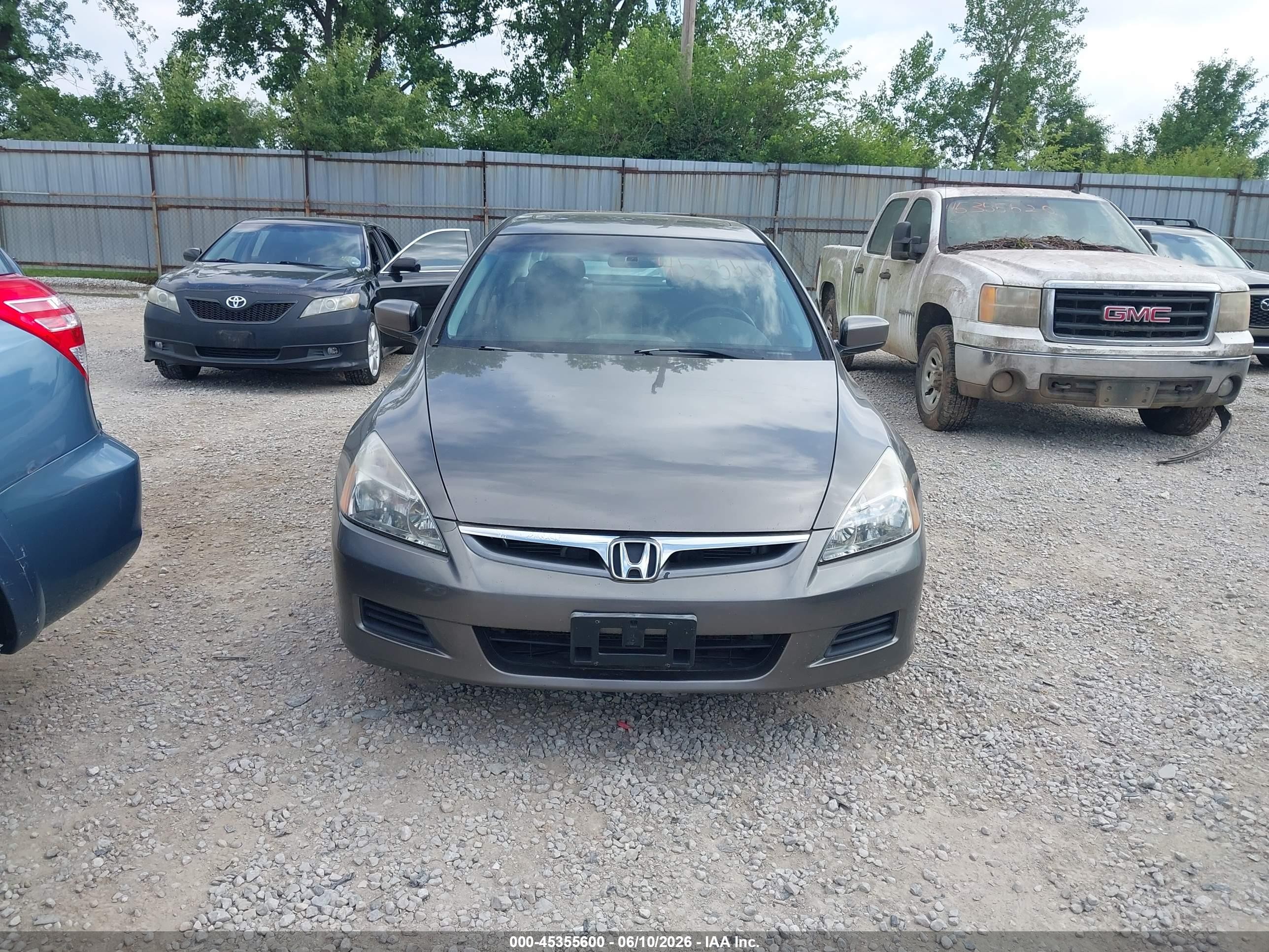 2006 Honda Accord 3.0 Ex Серый vin: 1HGCM66576A035937