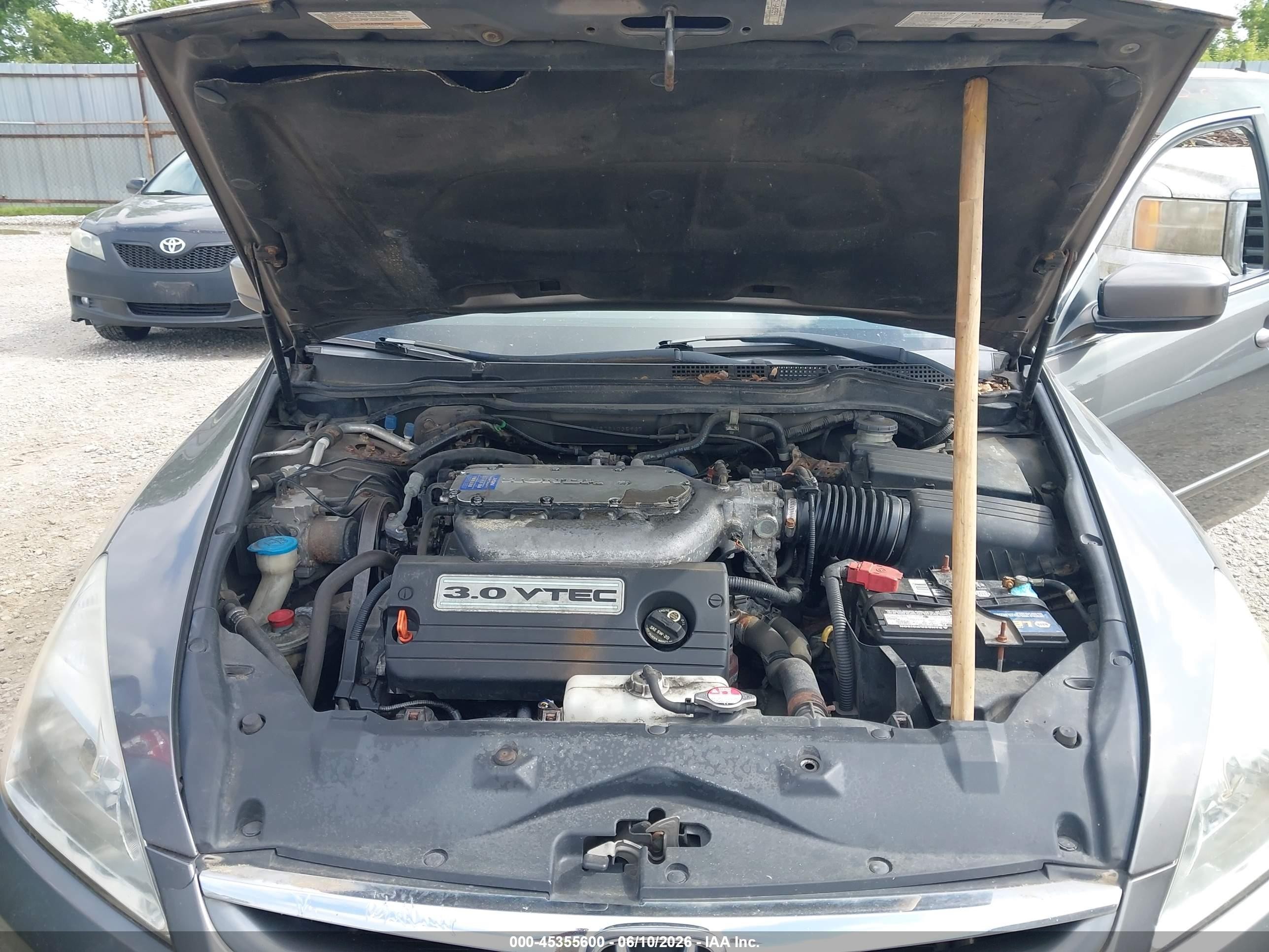 2006 Honda Accord 3.0 Ex Серый vin: 1HGCM66576A035937