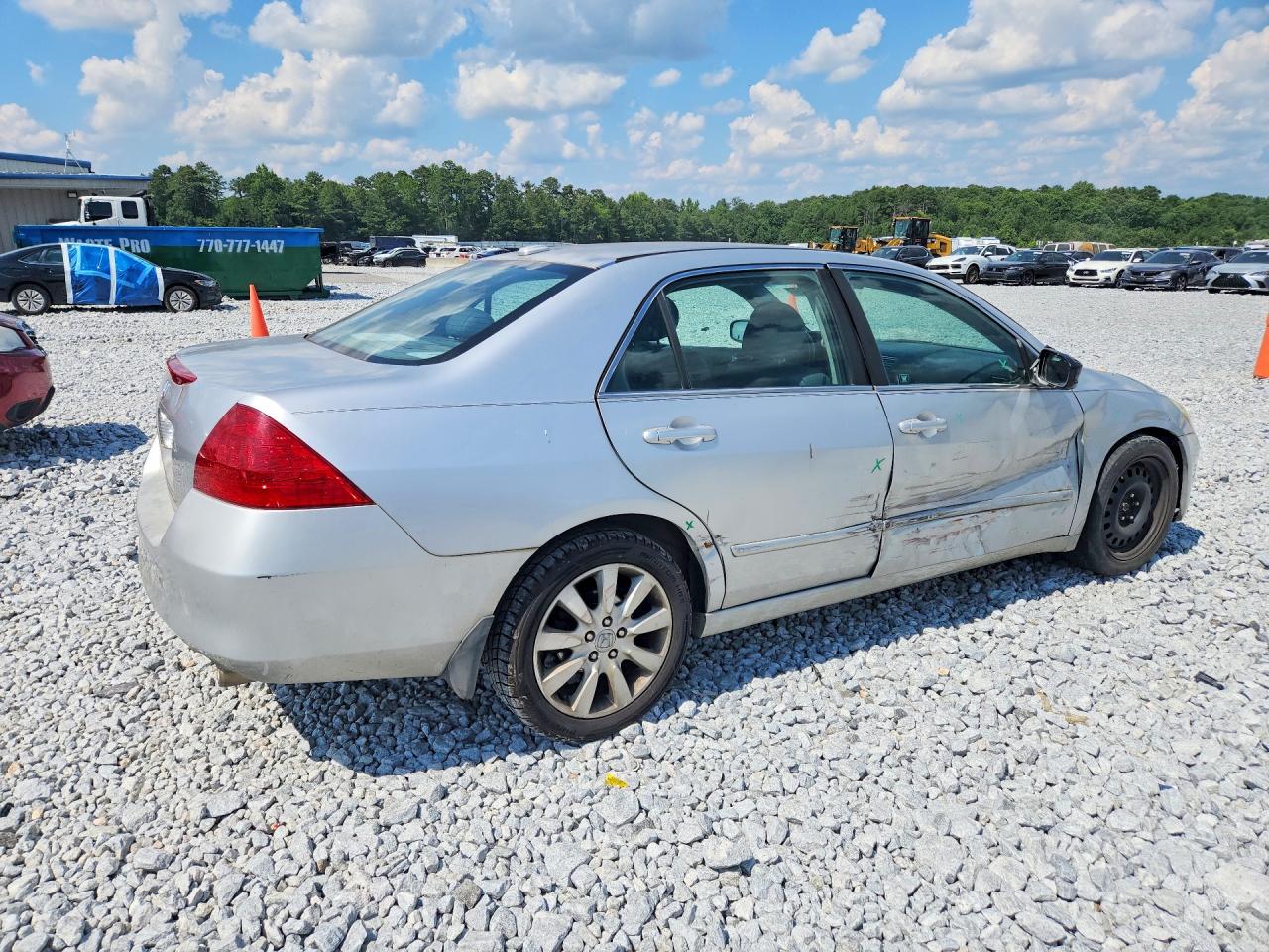 2006 Honda Accord Ex Silver vin: 1HGCM66576A036196