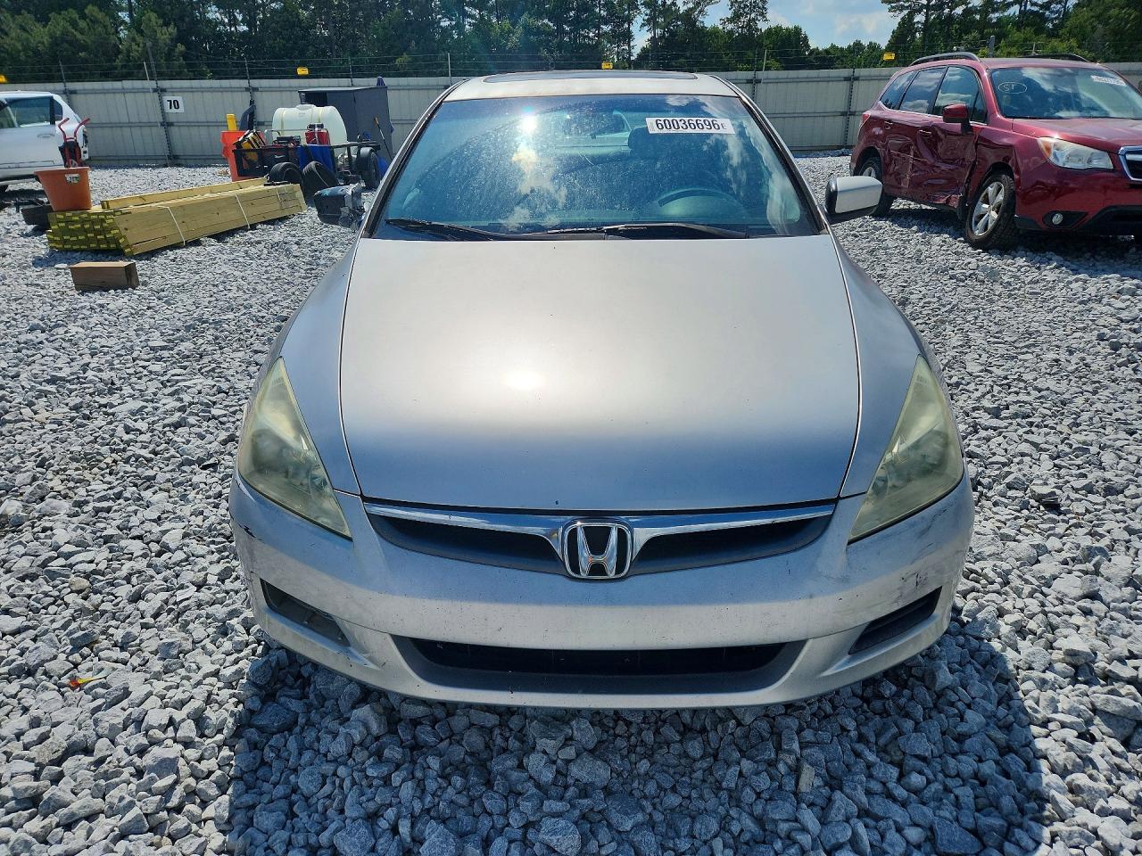 2006 Honda Accord Ex Silver vin: 1HGCM66576A036196