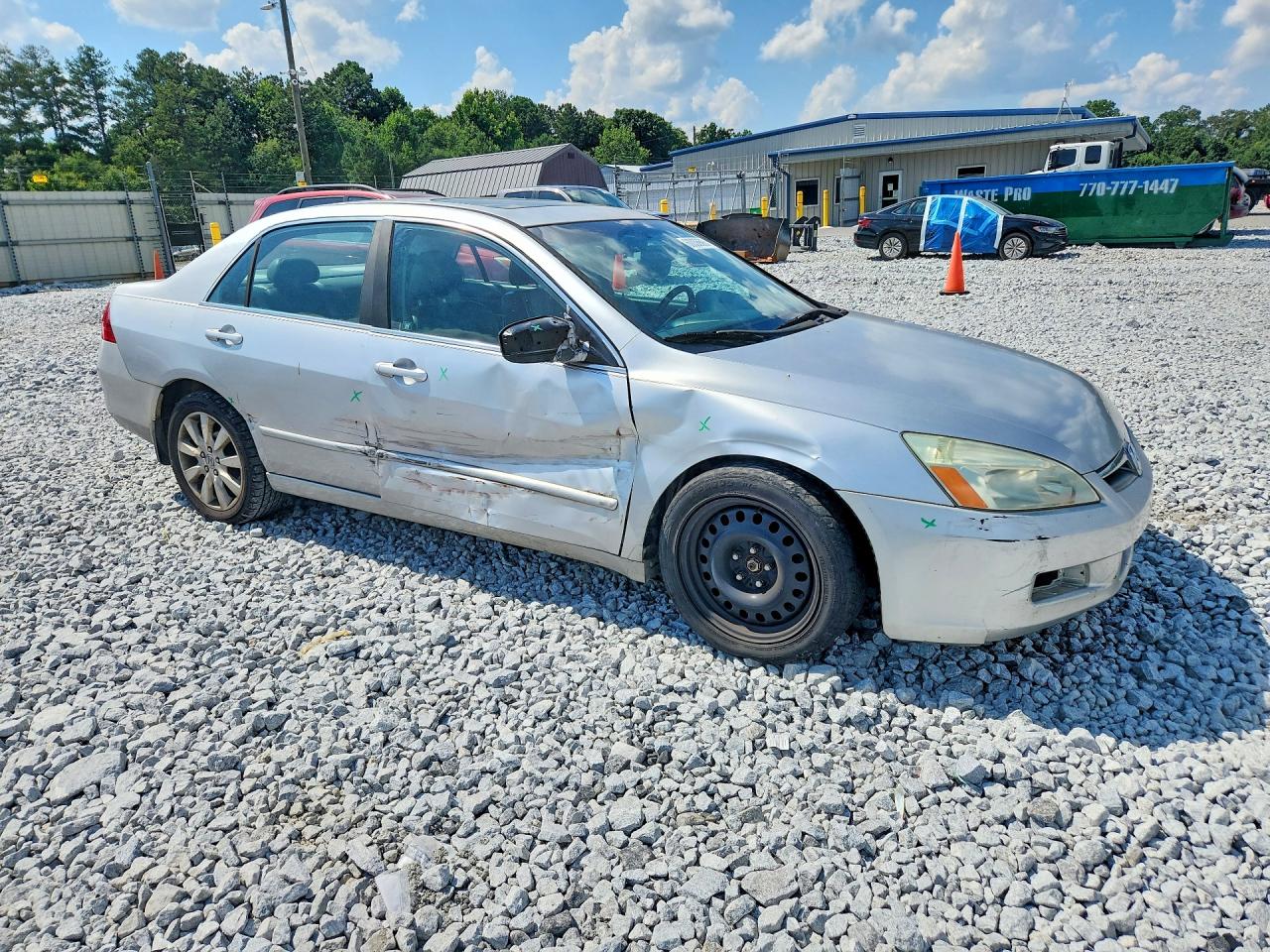 2006 Honda Accord Ex Silver vin: 1HGCM66576A036196