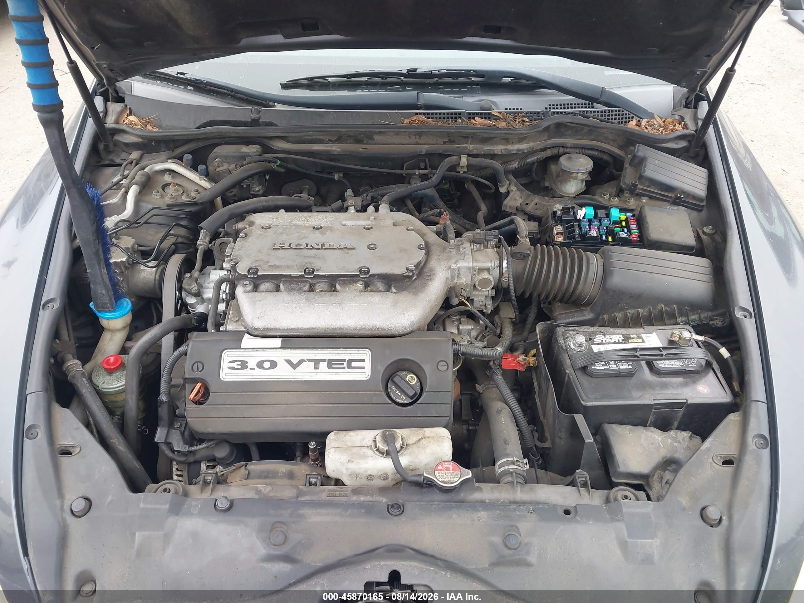 2006 Honda Accord 3.0 Ex Gray vin: 1HGCM66576A038515