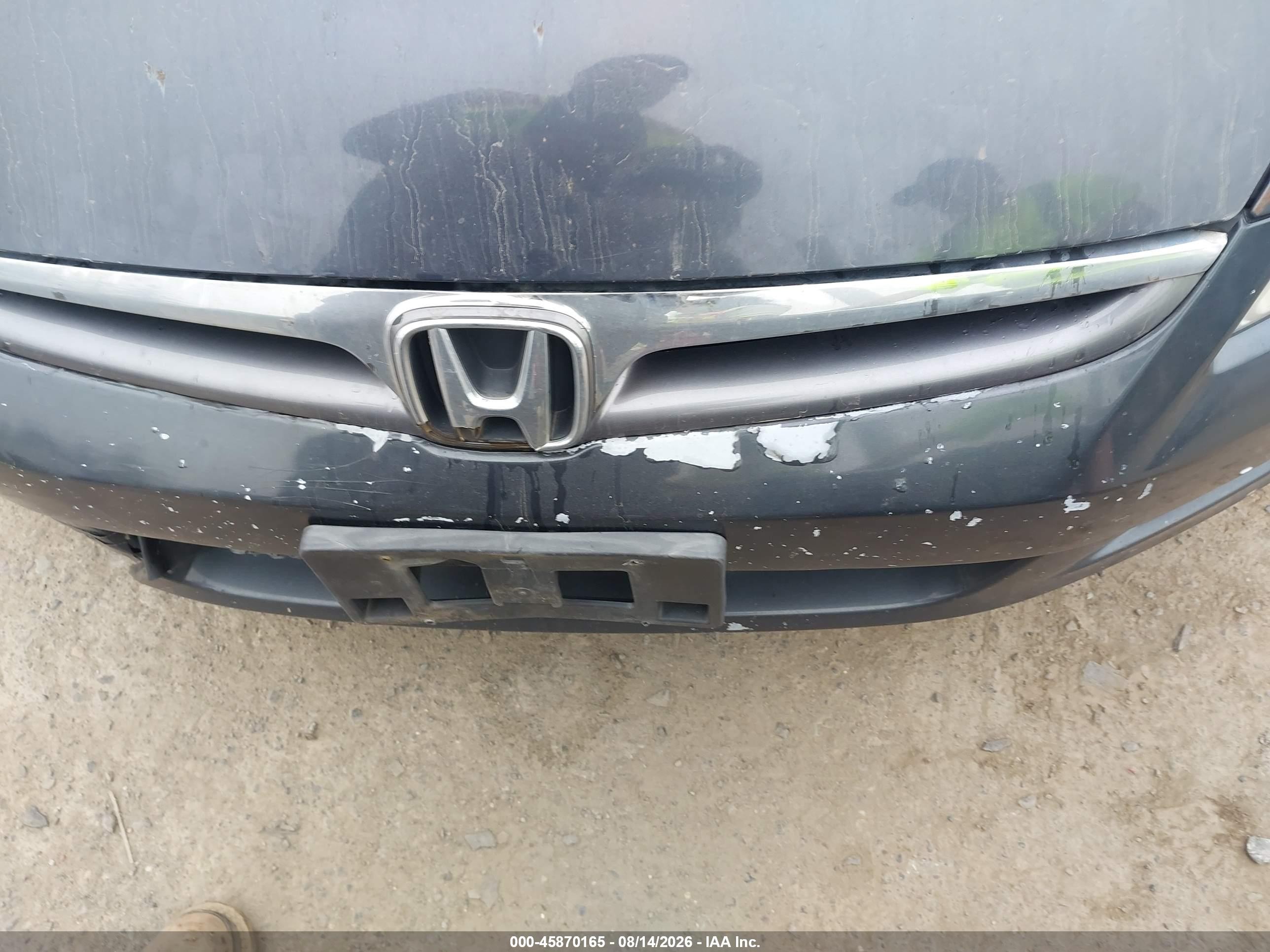 2006 Honda Accord 3.0 Ex Gray vin: 1HGCM66576A038515