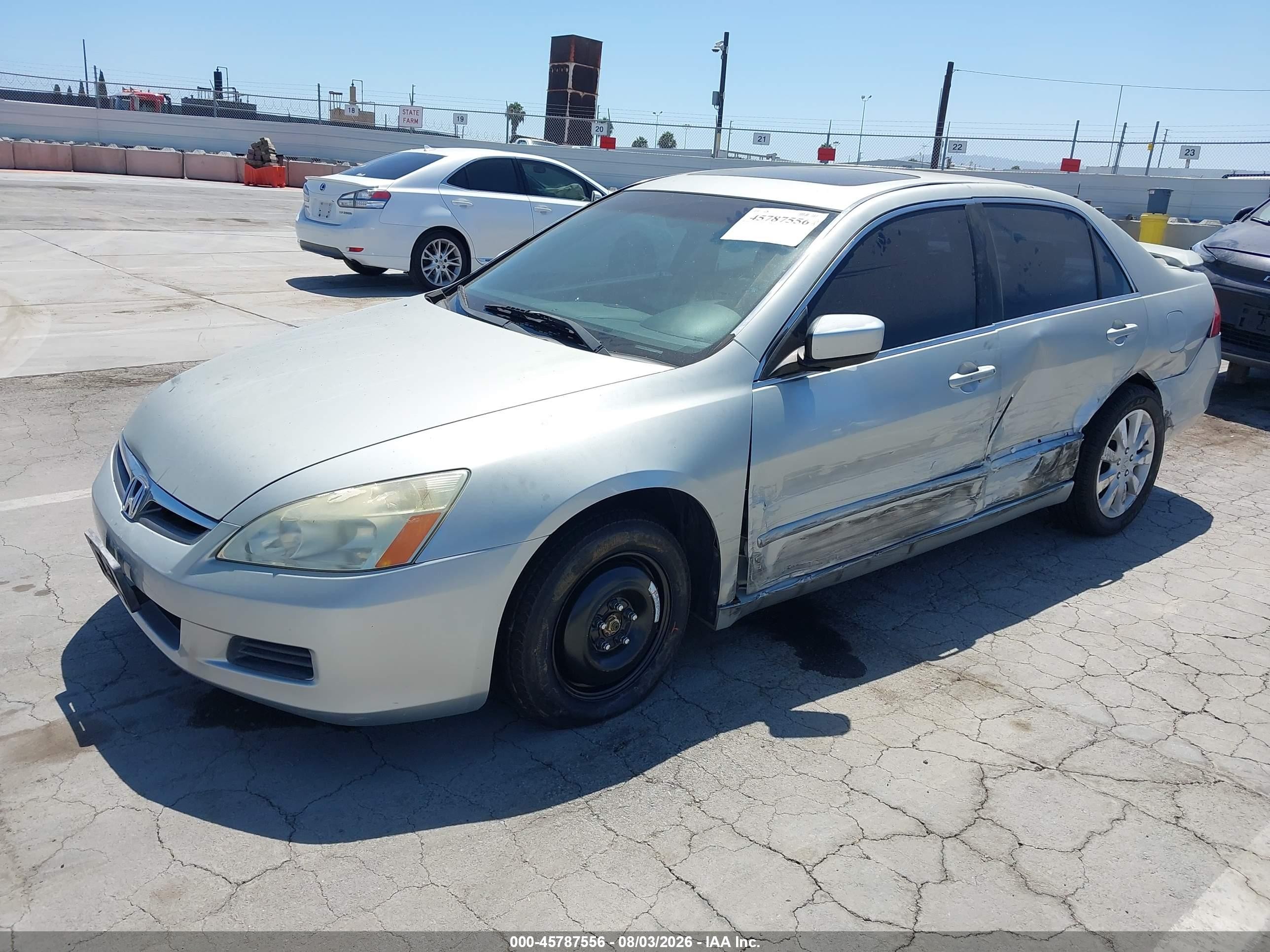 2006 Honda Accord 3.0 Ex Silver vin: 1HGCM66576A043083