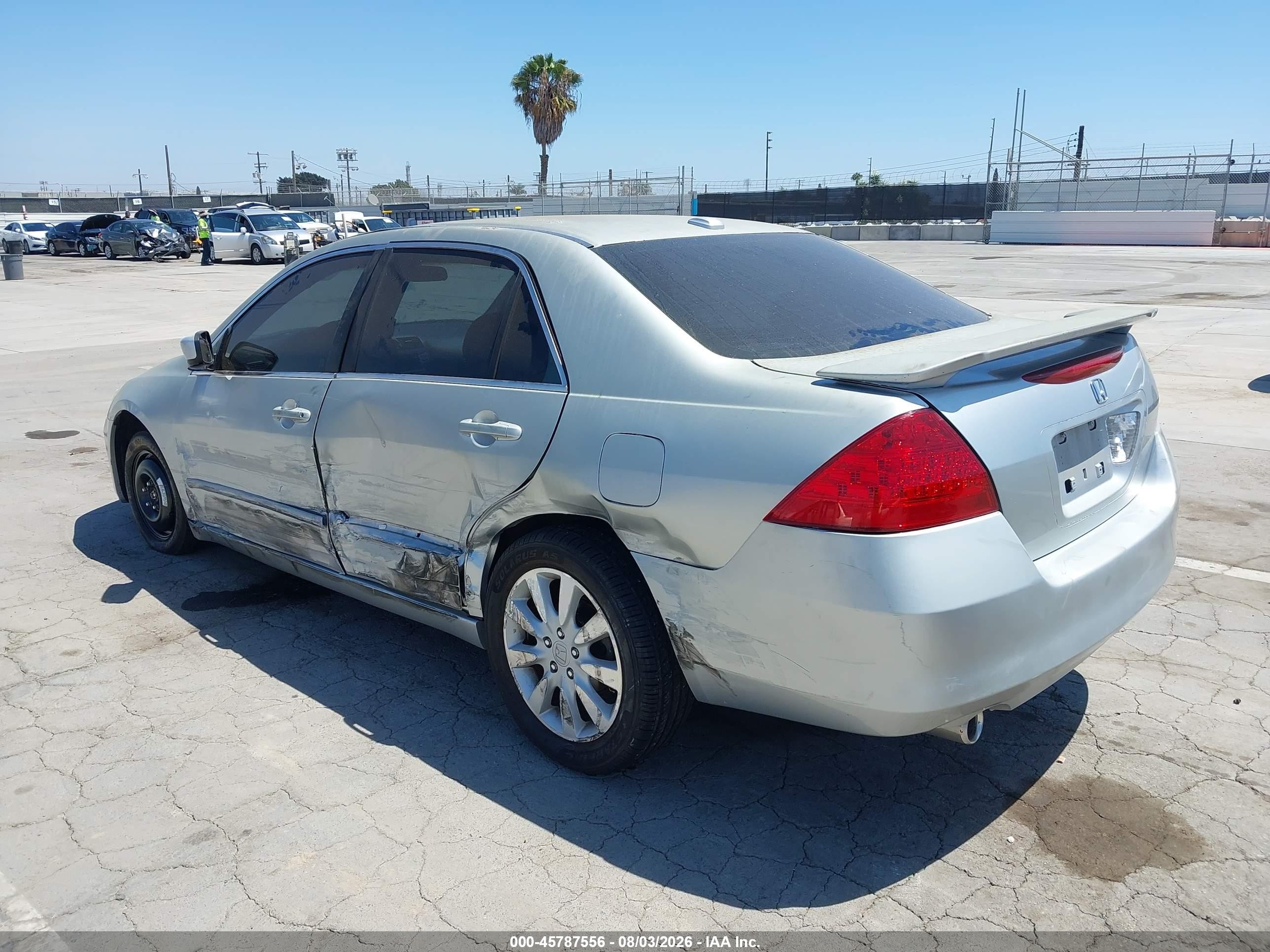 2006 Honda Accord 3.0 Ex Silver vin: 1HGCM66576A043083