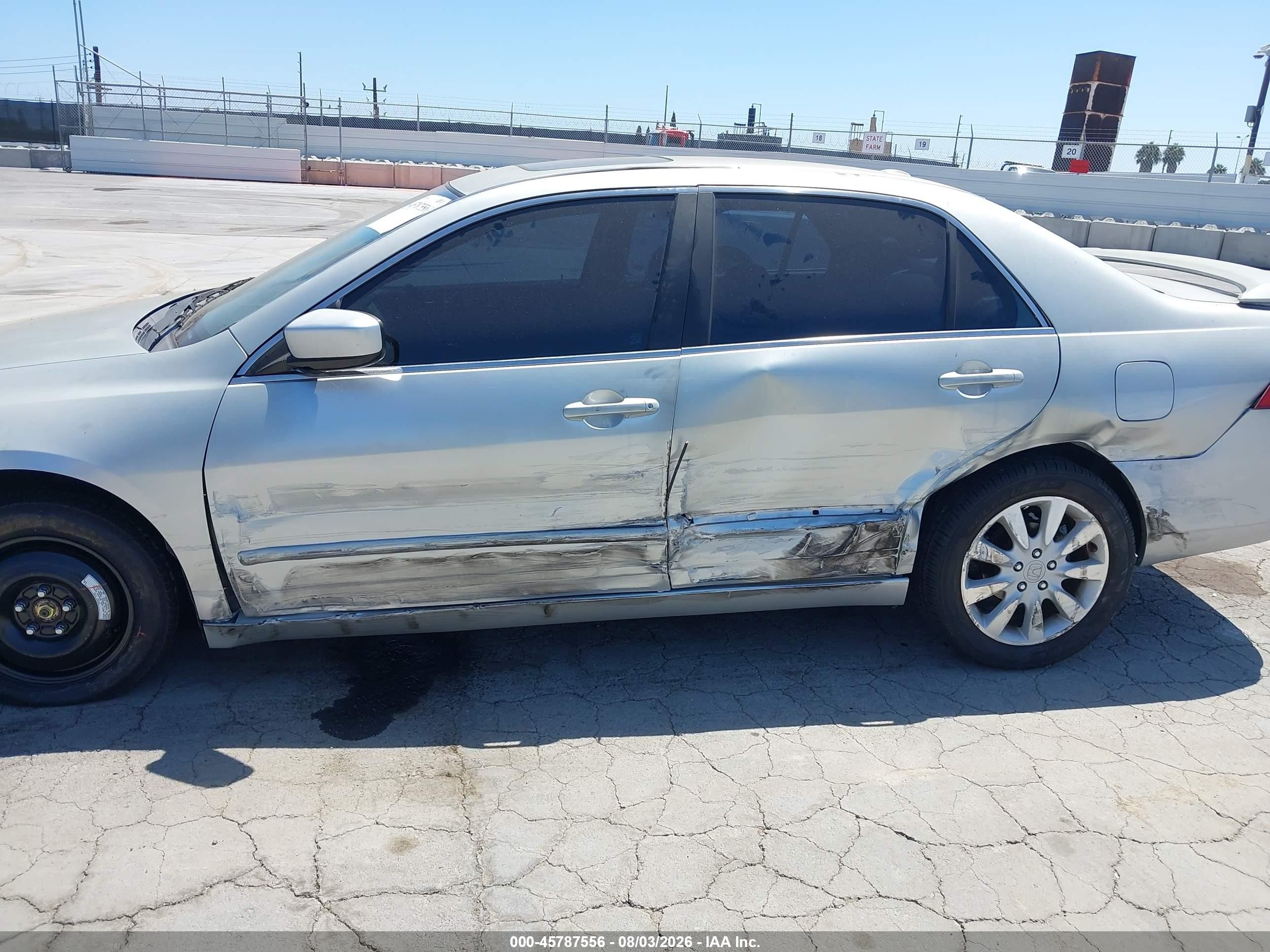 2006 Honda Accord 3.0 Ex Silver vin: 1HGCM66576A043083