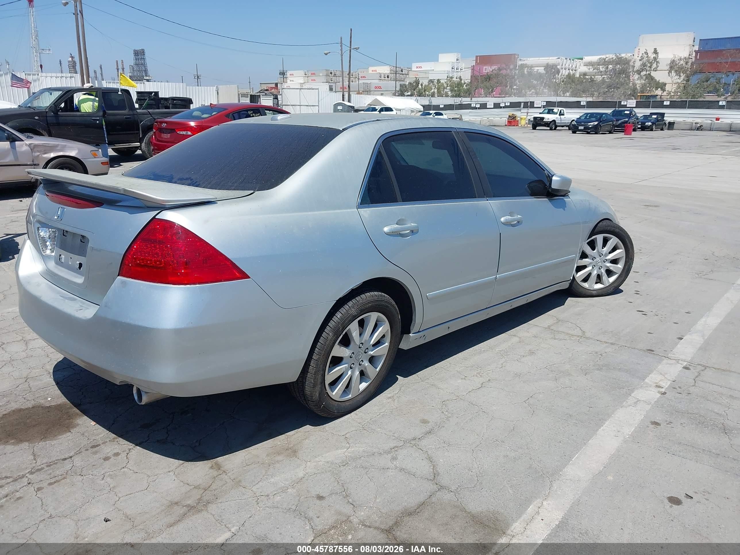 2006 Honda Accord 3.0 Ex Silver vin: 1HGCM66576A043083