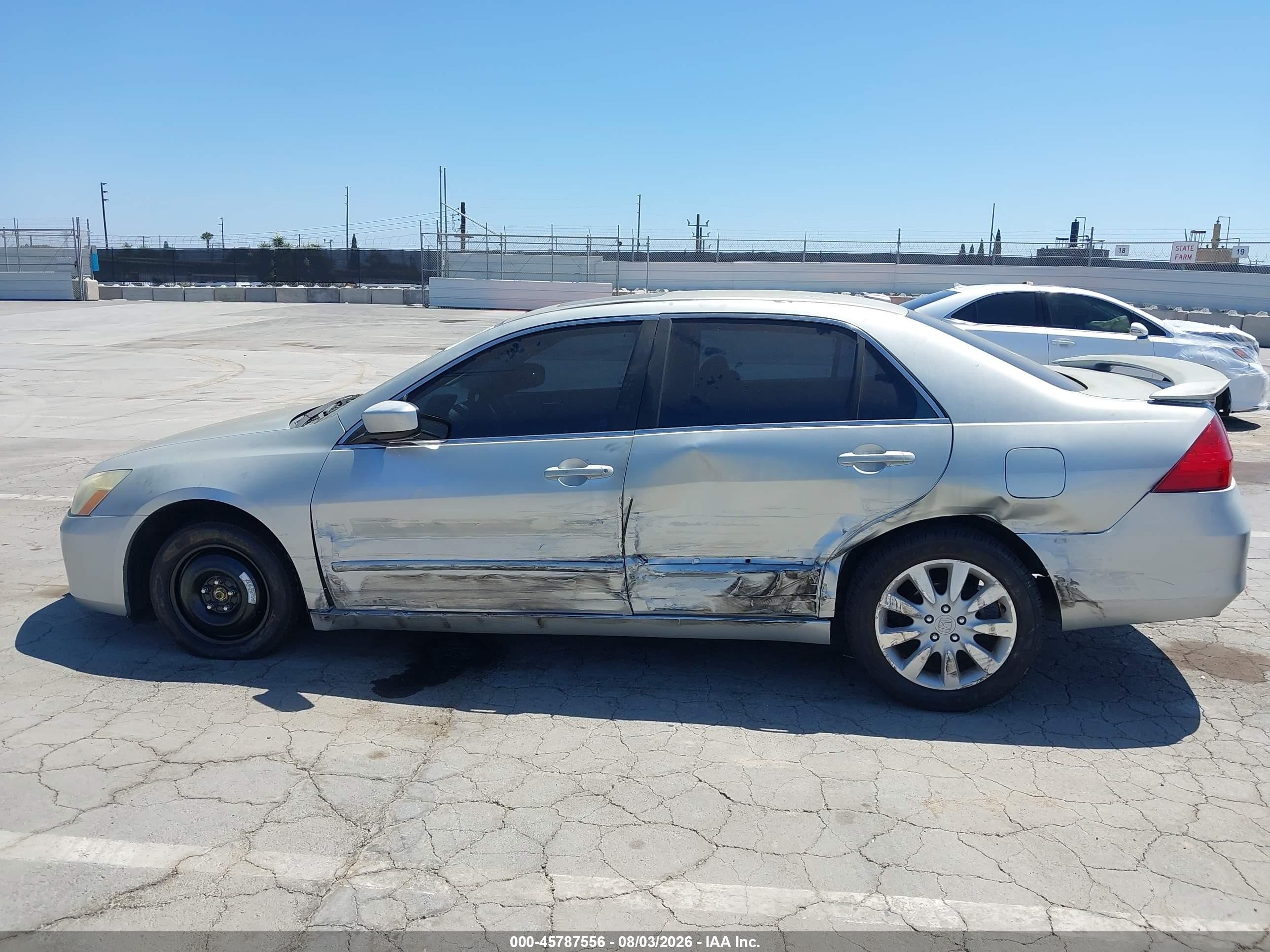 2006 Honda Accord 3.0 Ex Silver vin: 1HGCM66576A043083