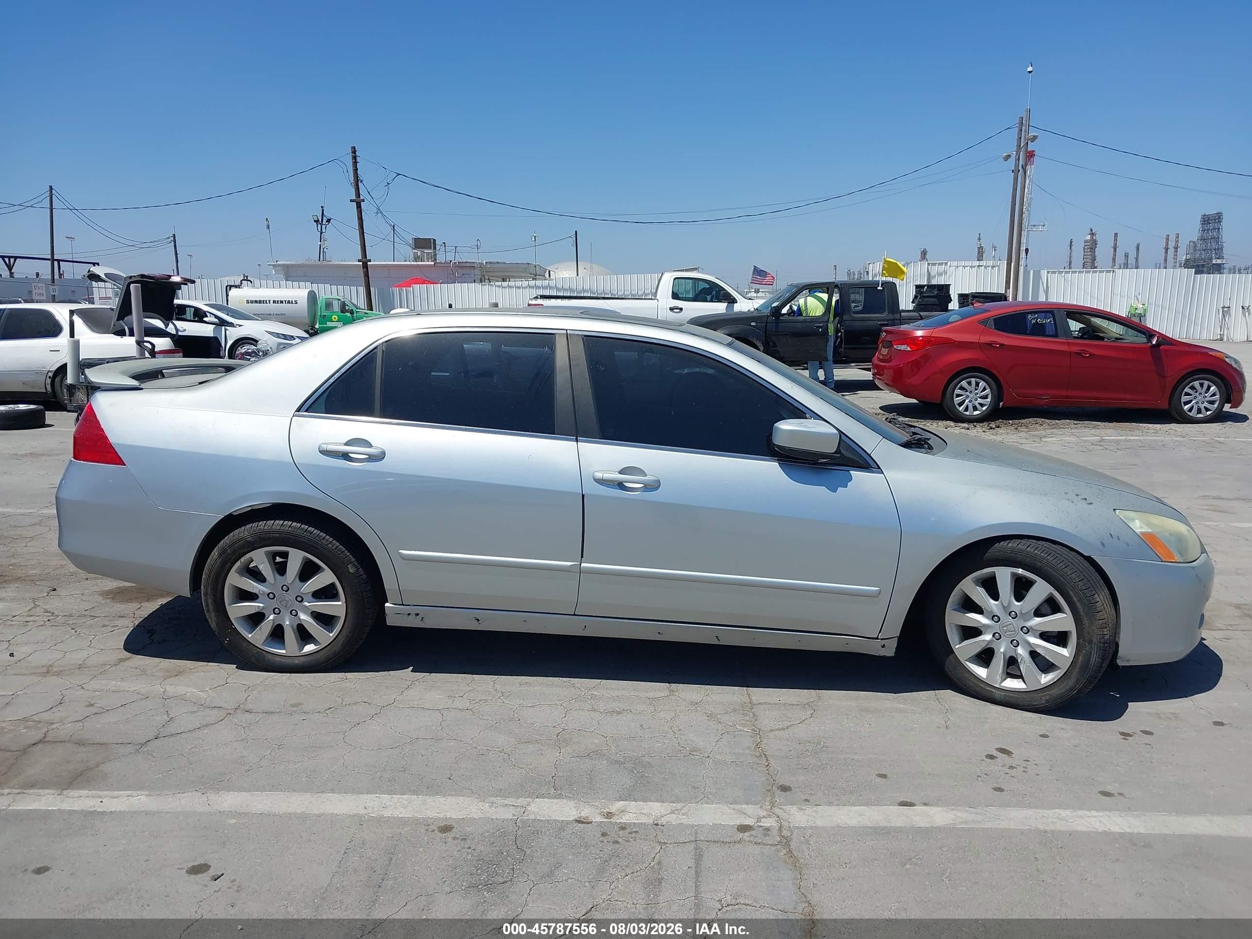 2006 Honda Accord 3.0 Ex Silver vin: 1HGCM66576A043083
