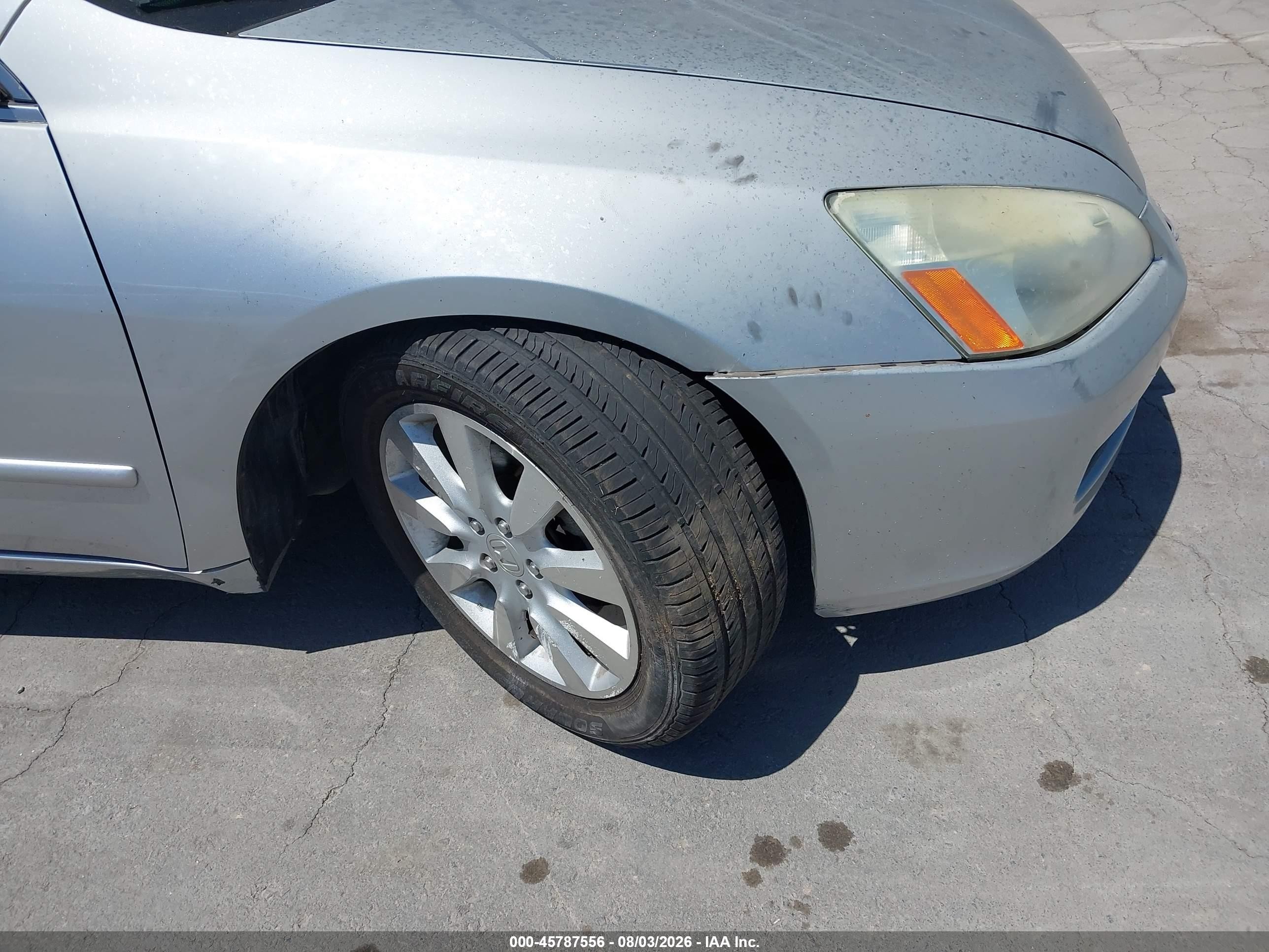 2006 Honda Accord 3.0 Ex Silver vin: 1HGCM66576A043083