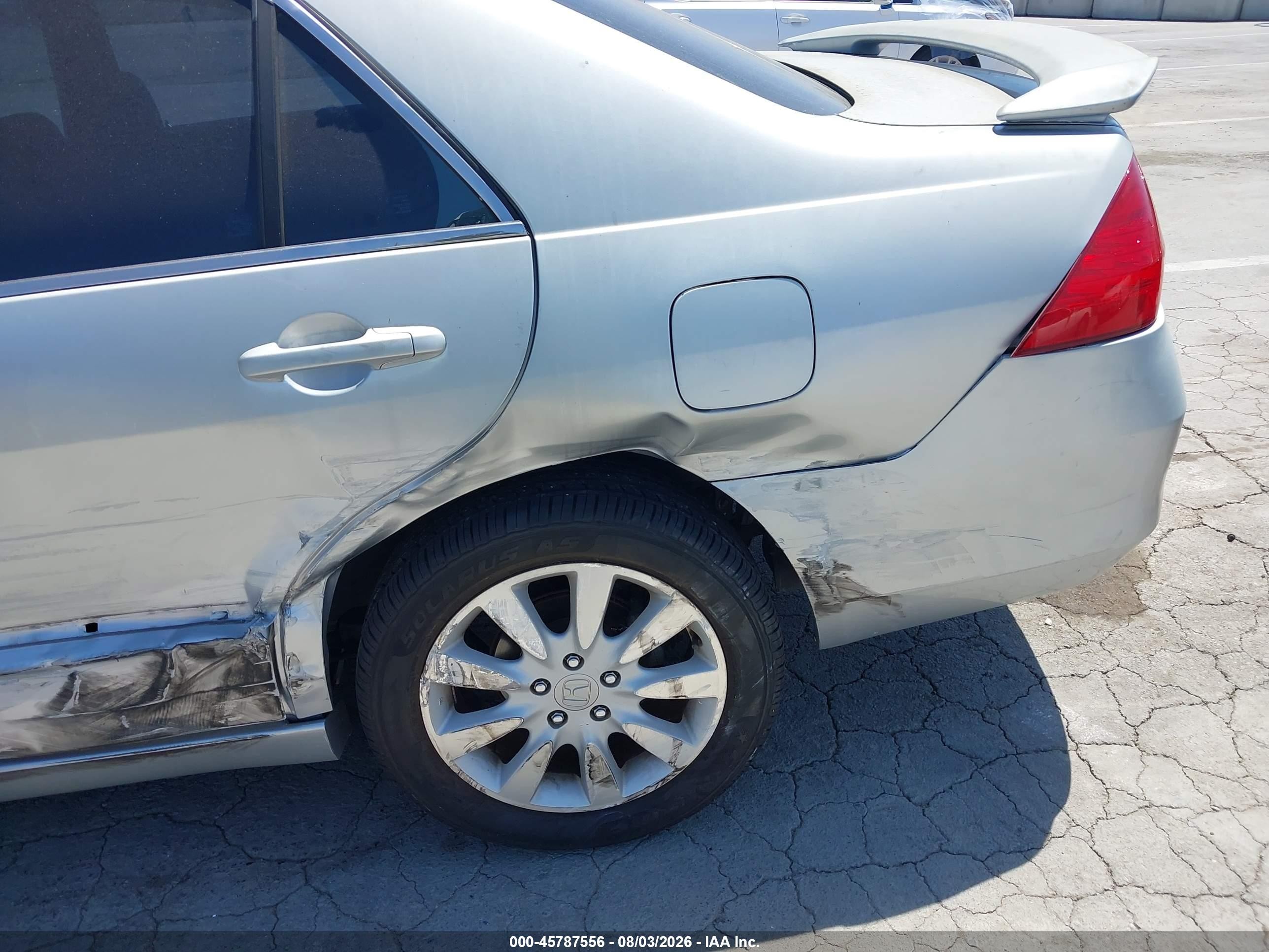 2006 Honda Accord 3.0 Ex Silver vin: 1HGCM66576A043083
