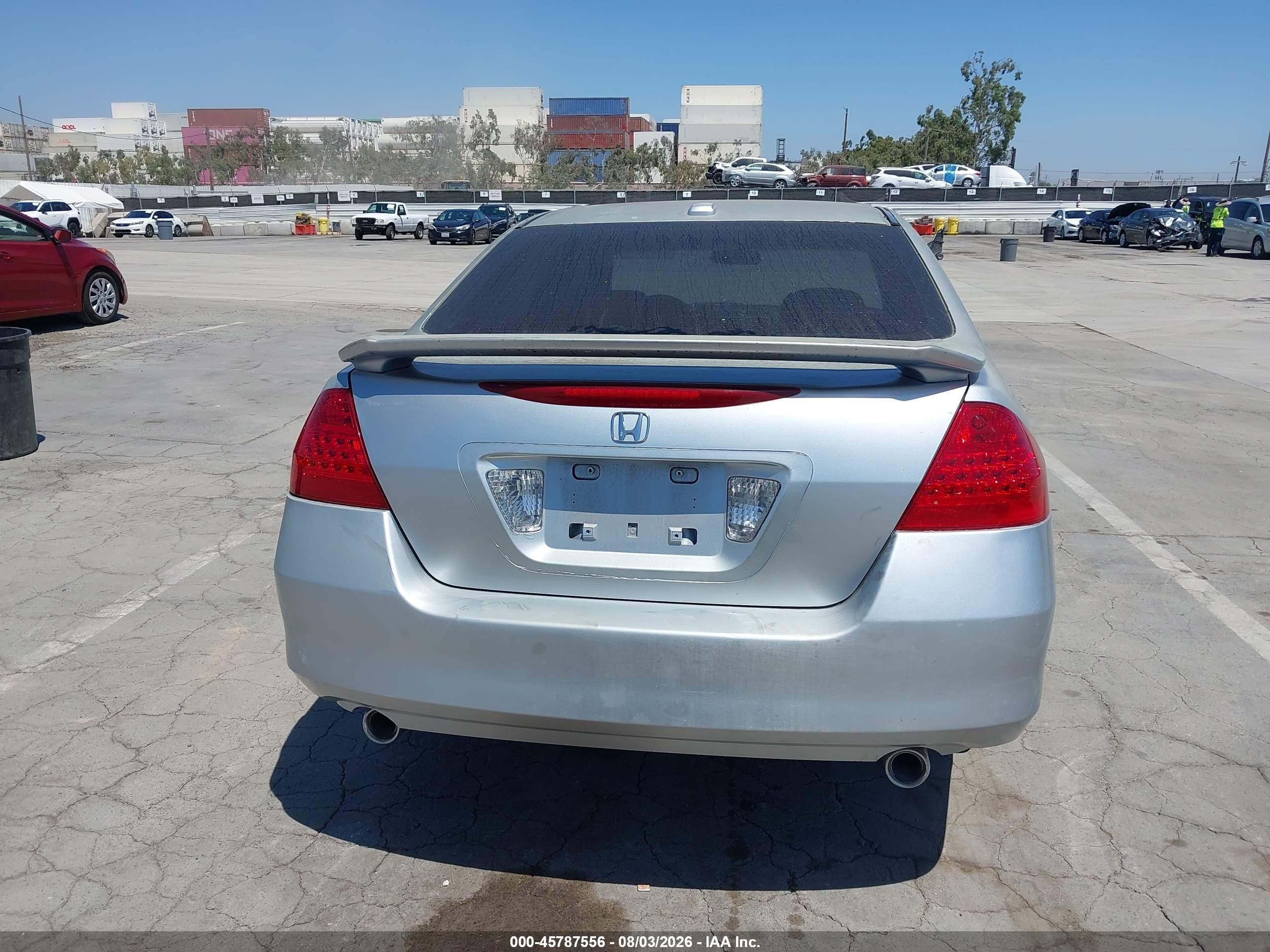 2006 Honda Accord 3.0 Ex Silver vin: 1HGCM66576A043083