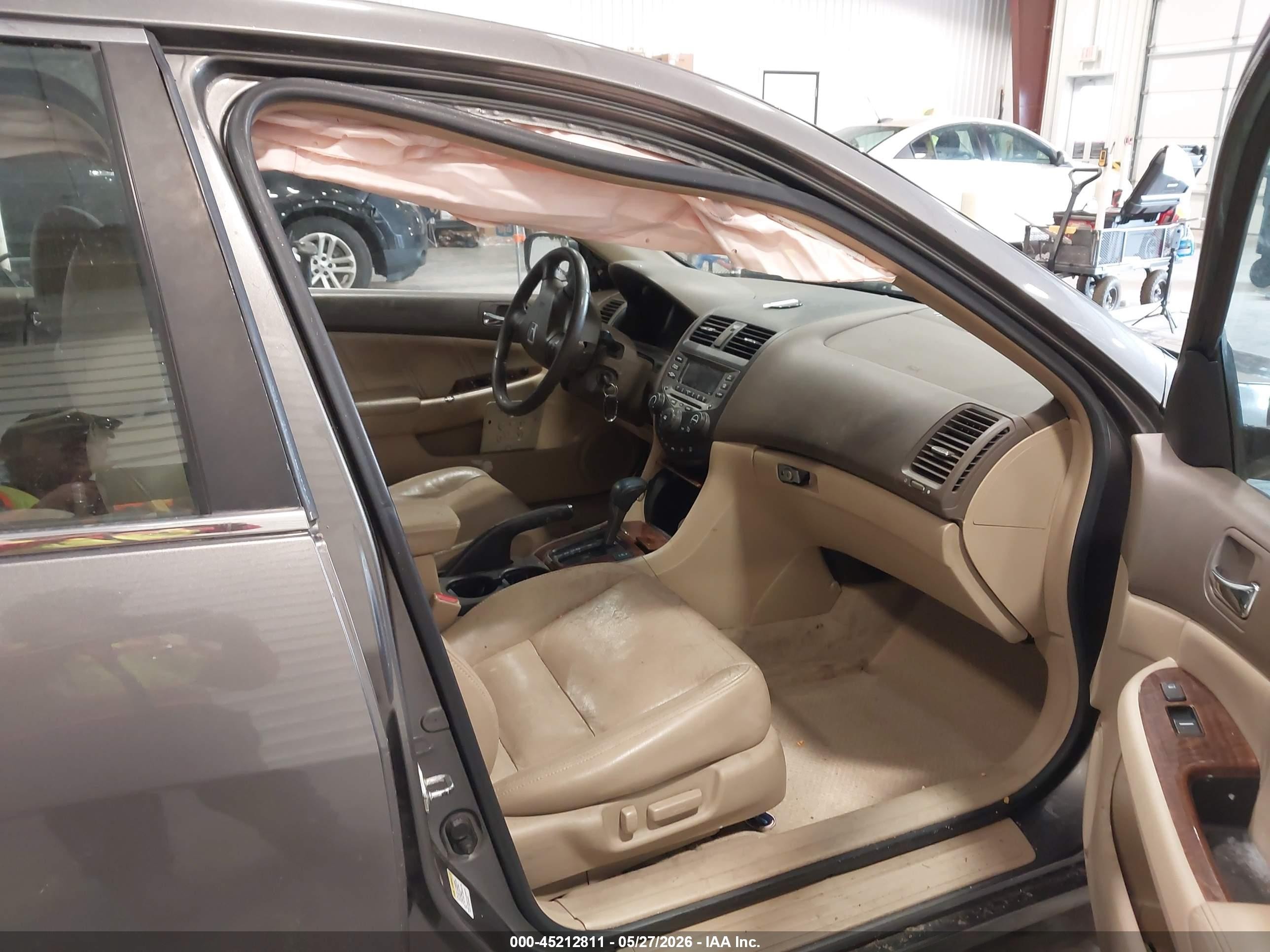 2006 Honda Accord 3.0 Ex Gray vin: 1HGCM66576A044007