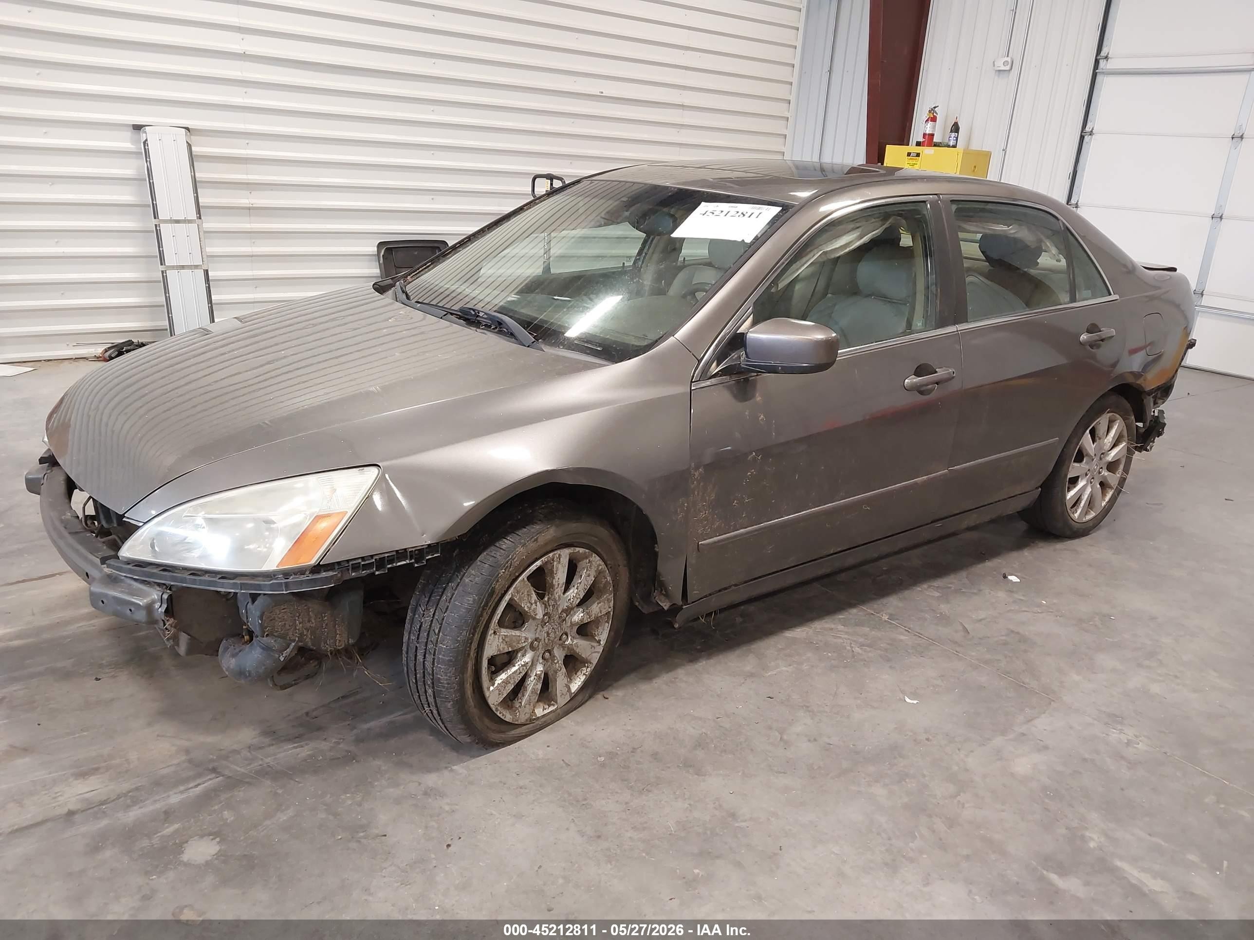 2006 Honda Accord 3.0 Ex Gray vin: 1HGCM66576A044007
