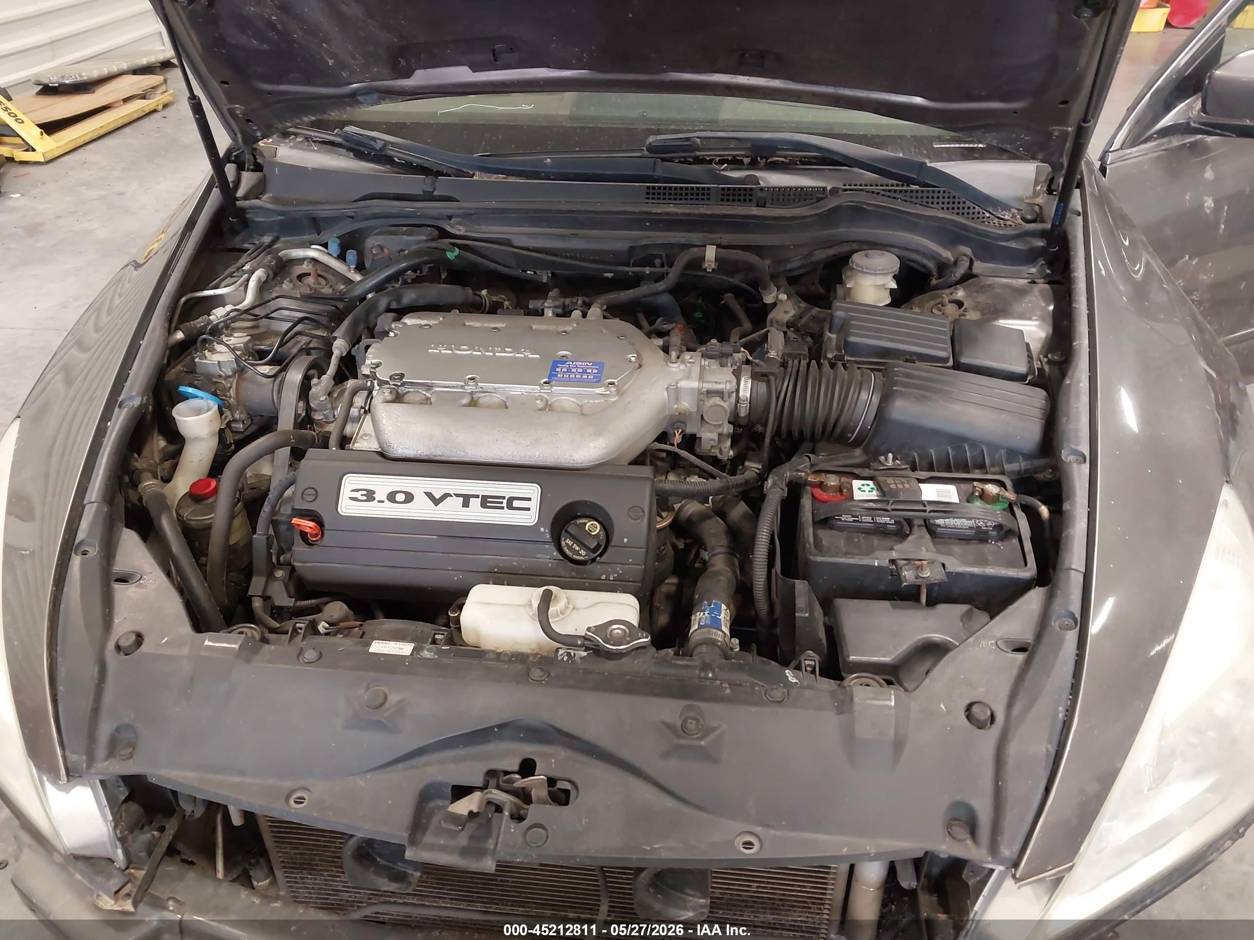 2006 Honda Accord 3.0 Ex Gray vin: 1HGCM66576A044007
