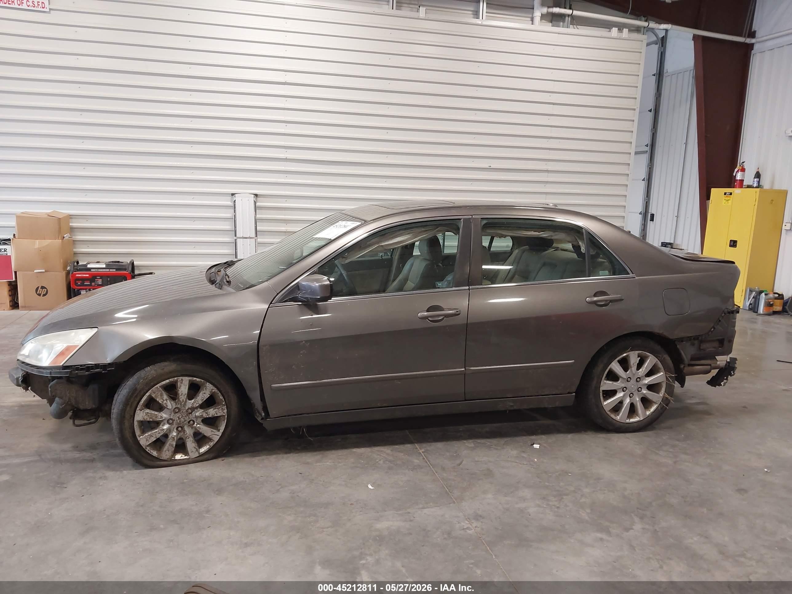 2006 Honda Accord 3.0 Ex Gray vin: 1HGCM66576A044007