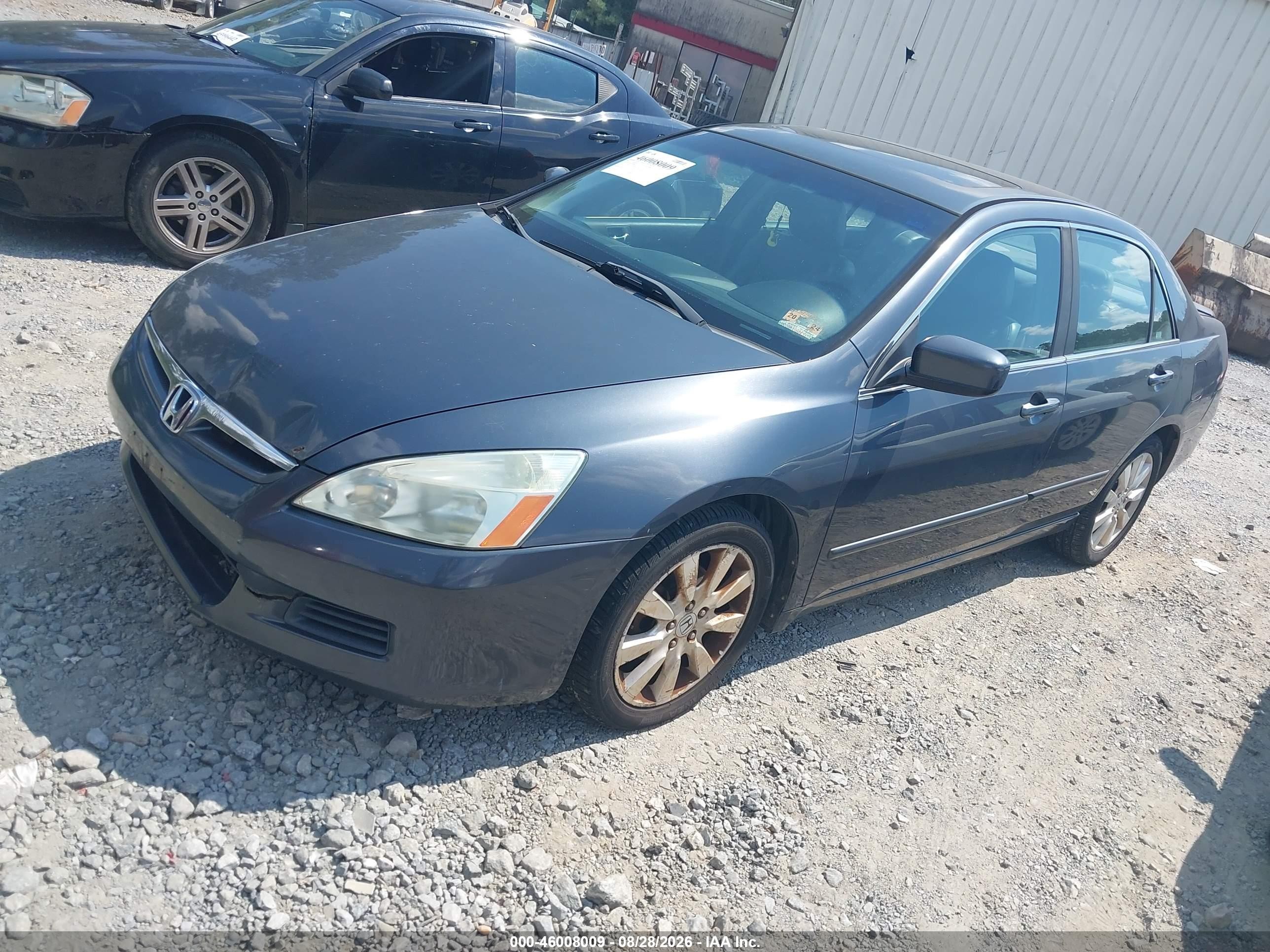 2007 Honda Accord 3.0 Ex Blue vin: 1HGCM66577A004964