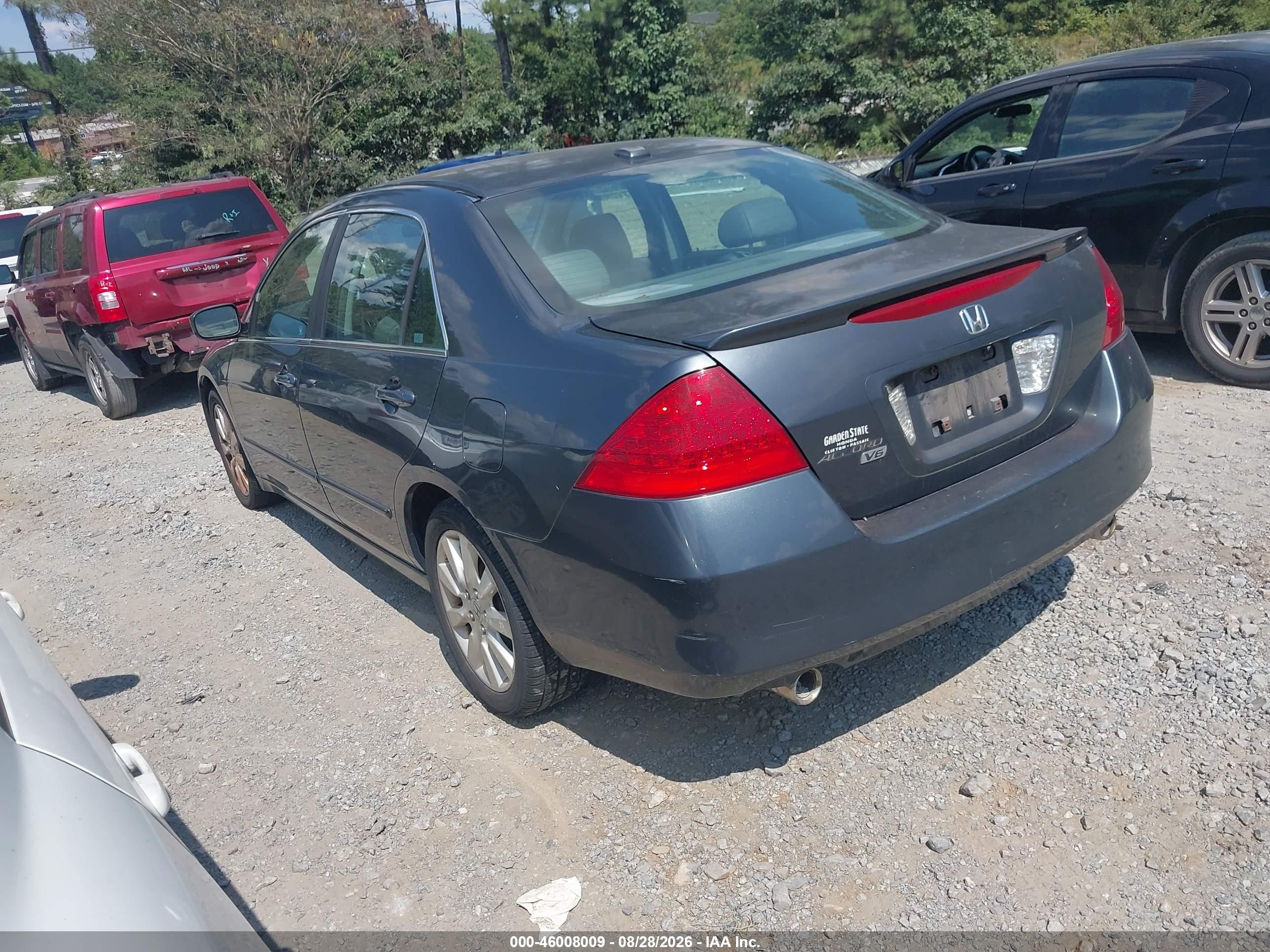 2007 Honda Accord 3.0 Ex Blue vin: 1HGCM66577A004964