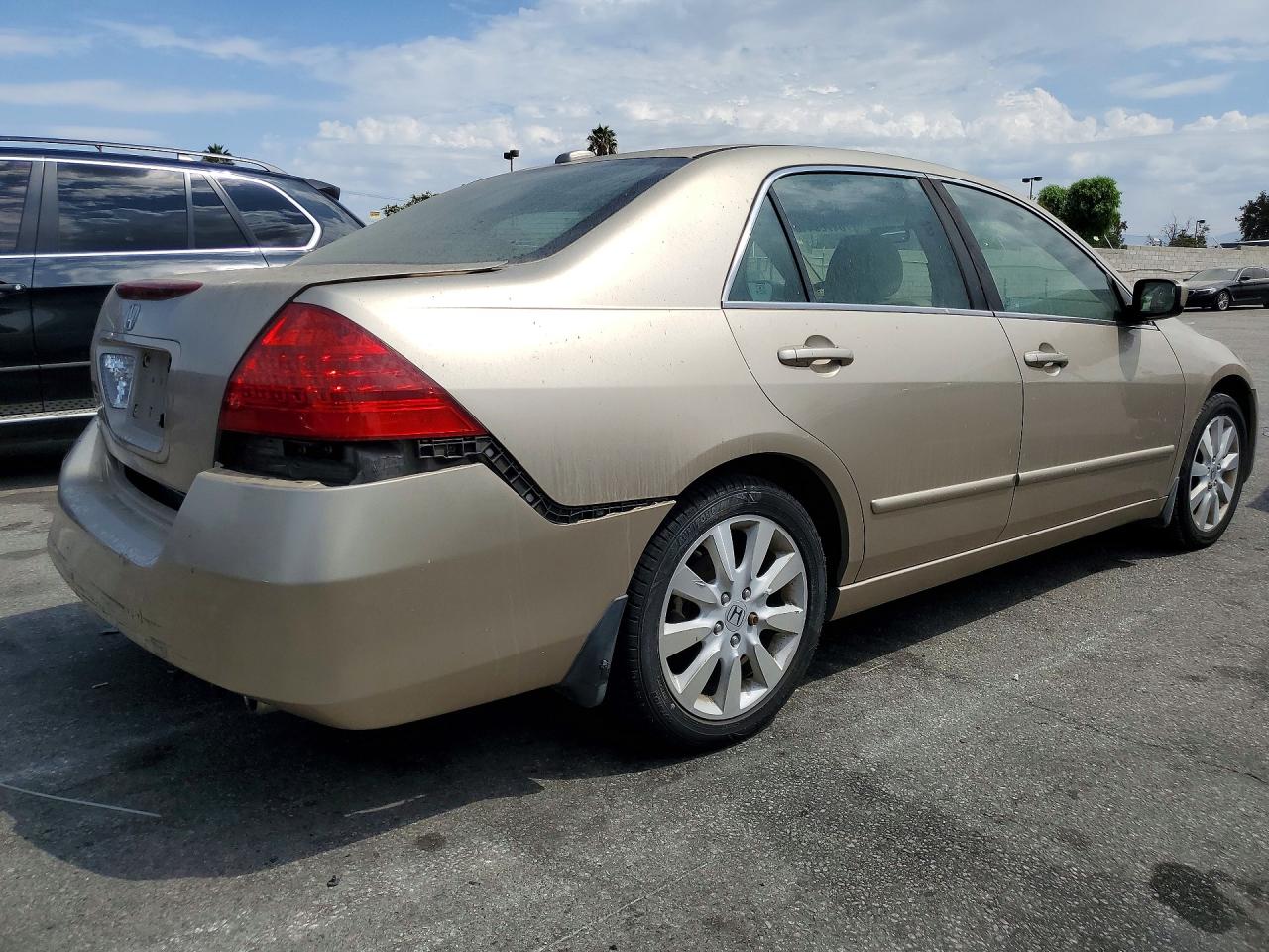 2007 Honda Accord Ex Золотой vin: 1HGCM66577A011557