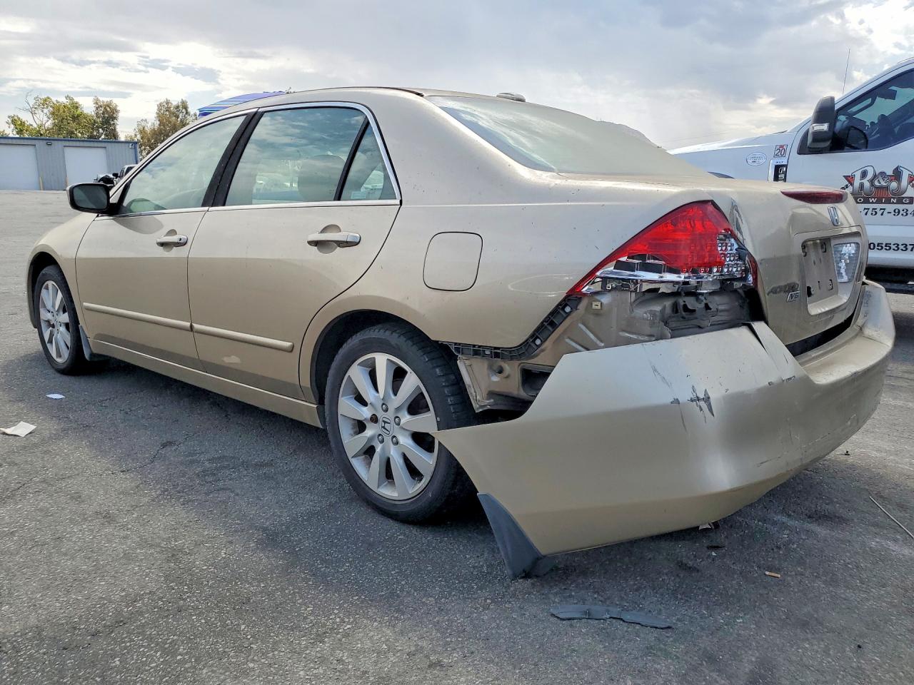 2007 Honda Accord Ex Золотой vin: 1HGCM66577A011557