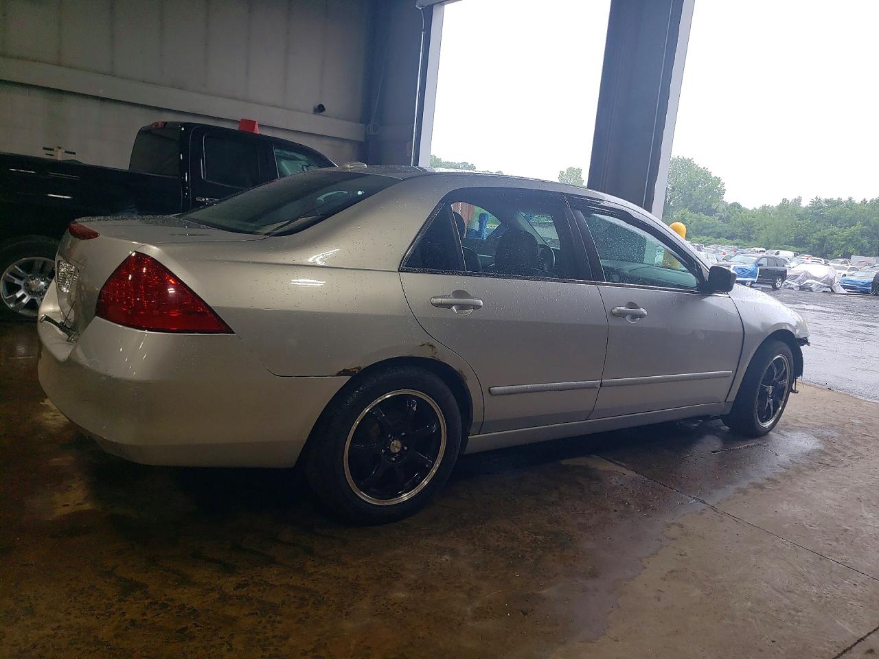 2007 Honda Accord Ex Silver vin: 1HGCM66577A028522