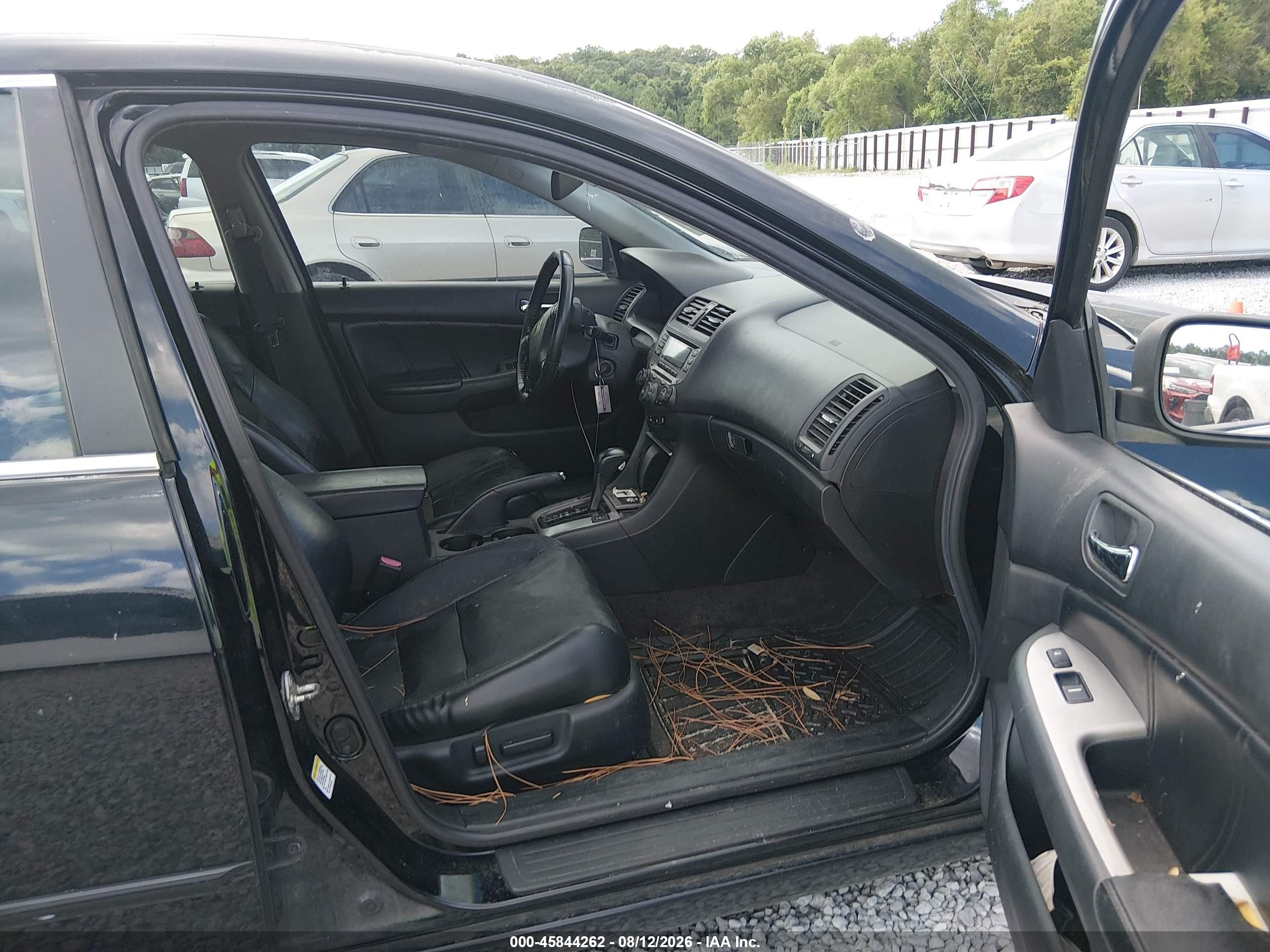 2007 Honda Accord 3.0 Ex Black vin: 1HGCM66577A038855