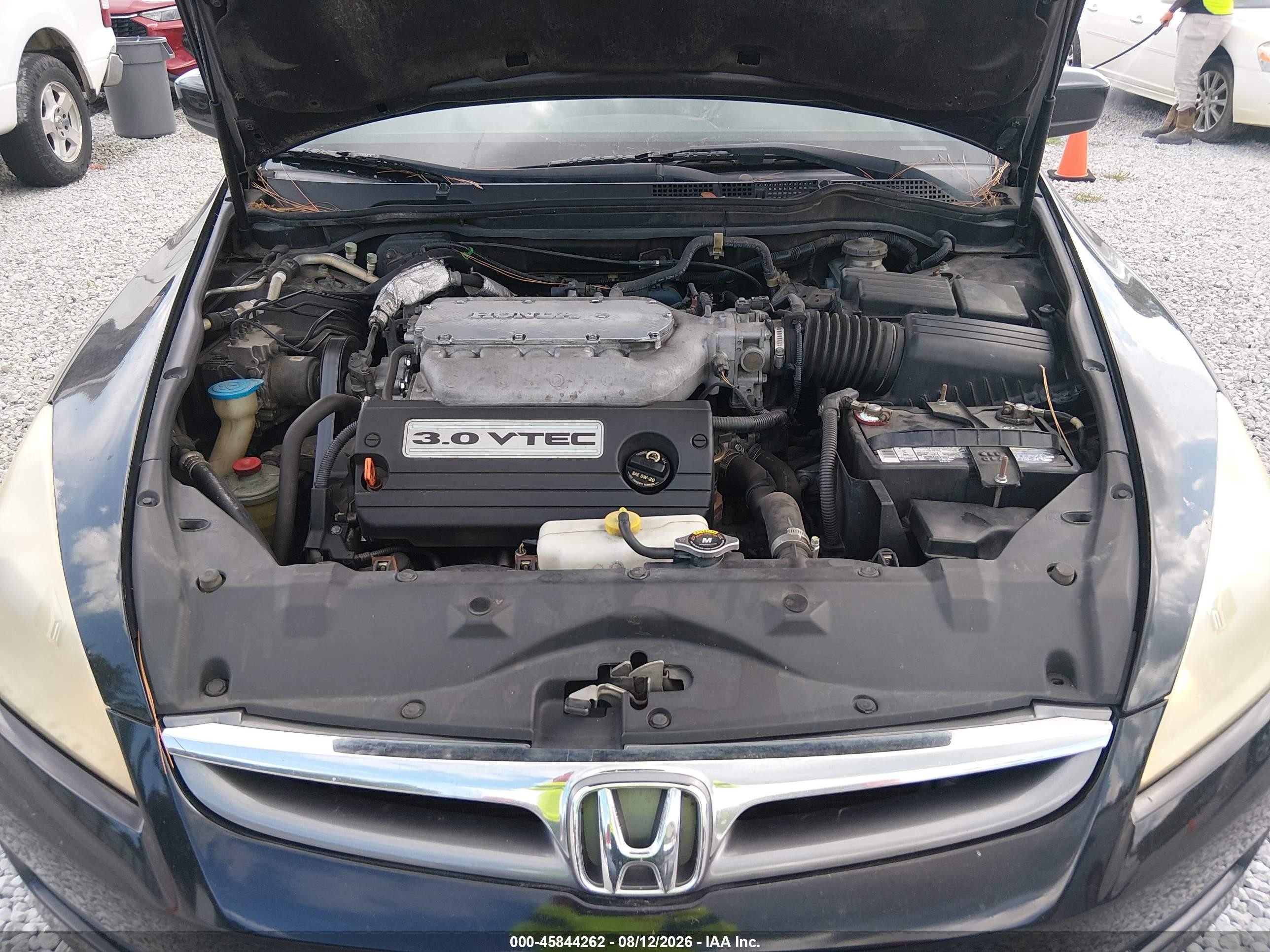 2007 Honda Accord 3.0 Ex Black vin: 1HGCM66577A038855