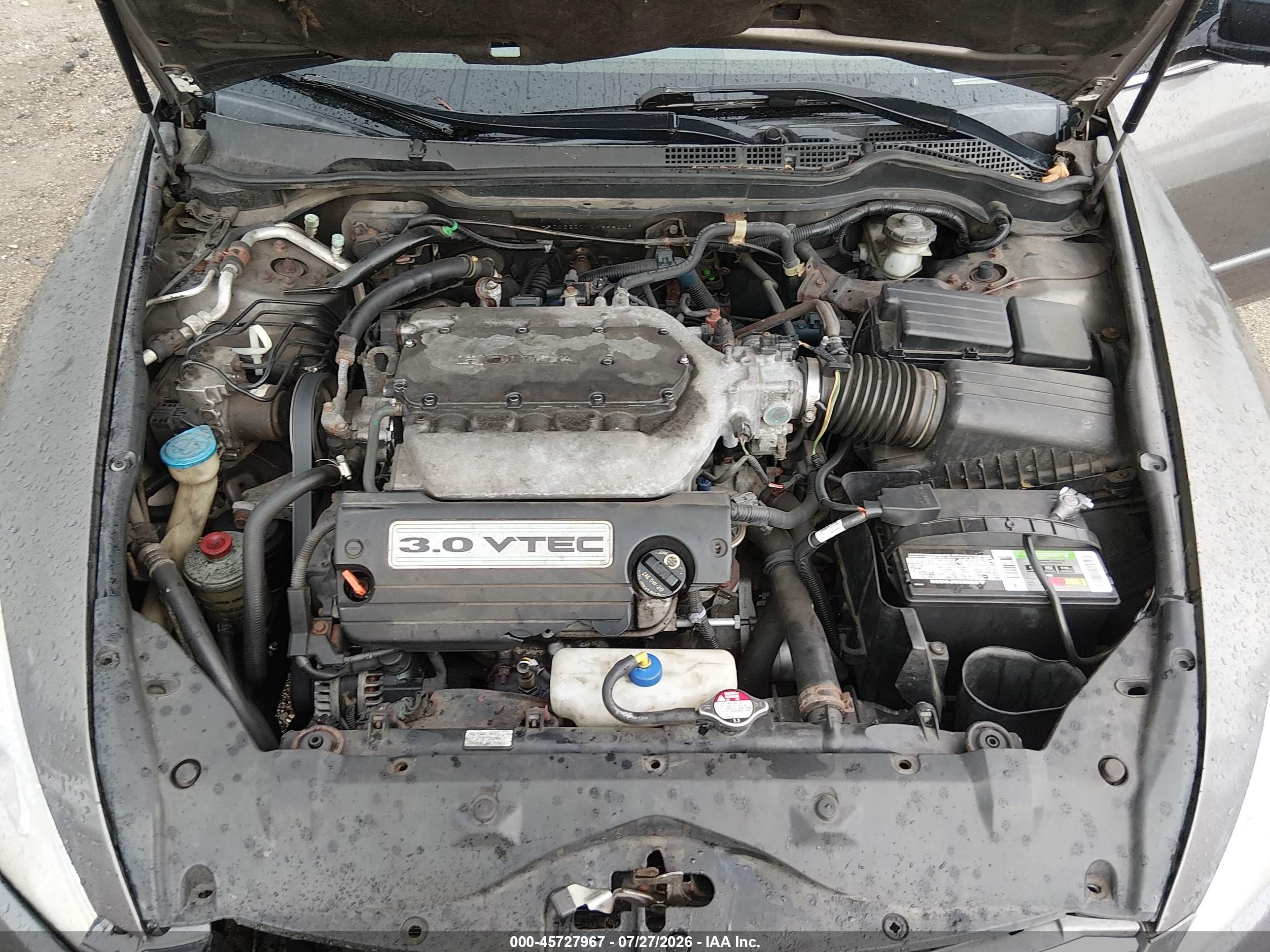 2007 Honda Accord 3.0 Ex Gray vin: 1HGCM66577A039844
