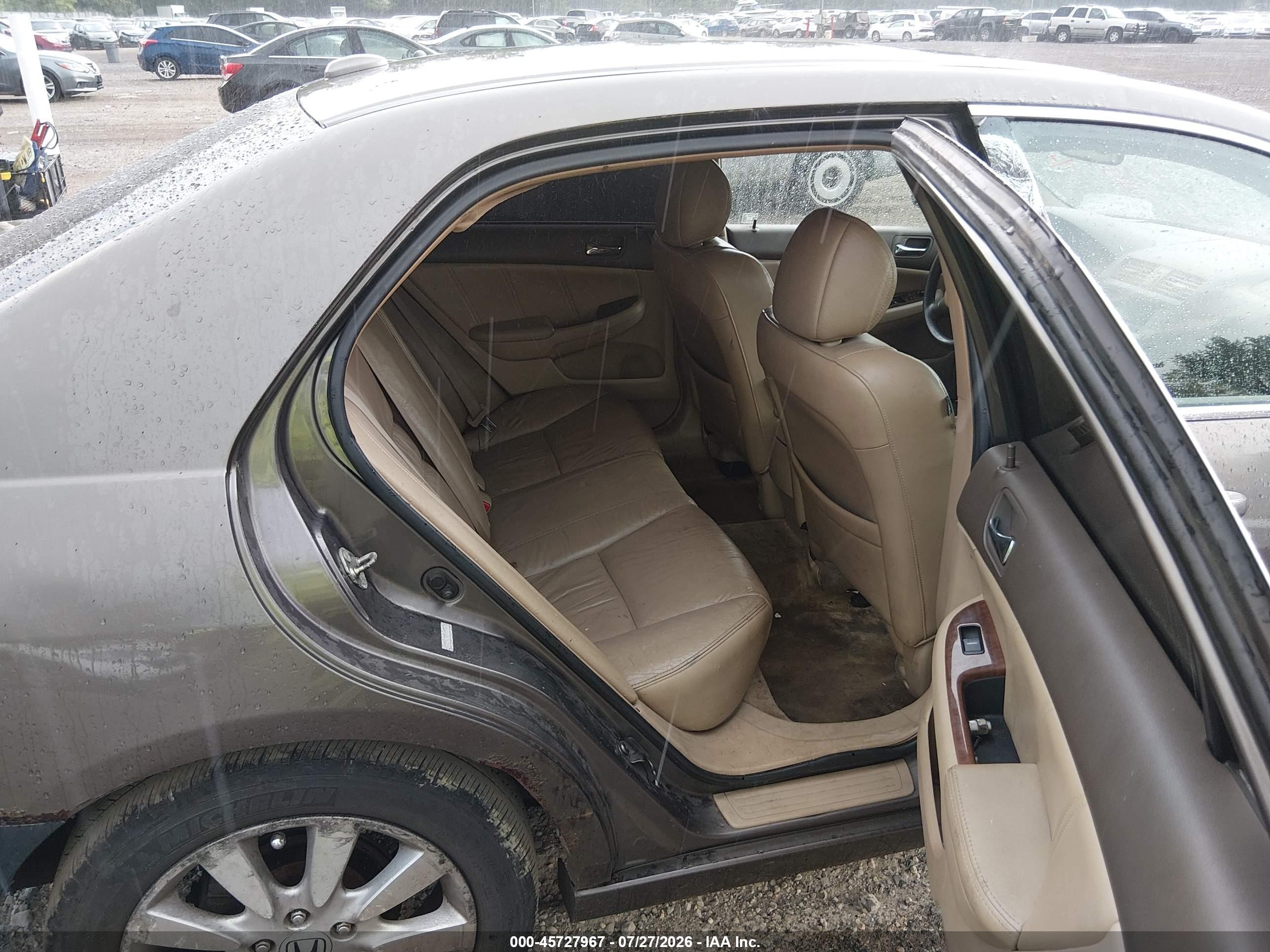 2007 Honda Accord 3.0 Ex Gray vin: 1HGCM66577A039844