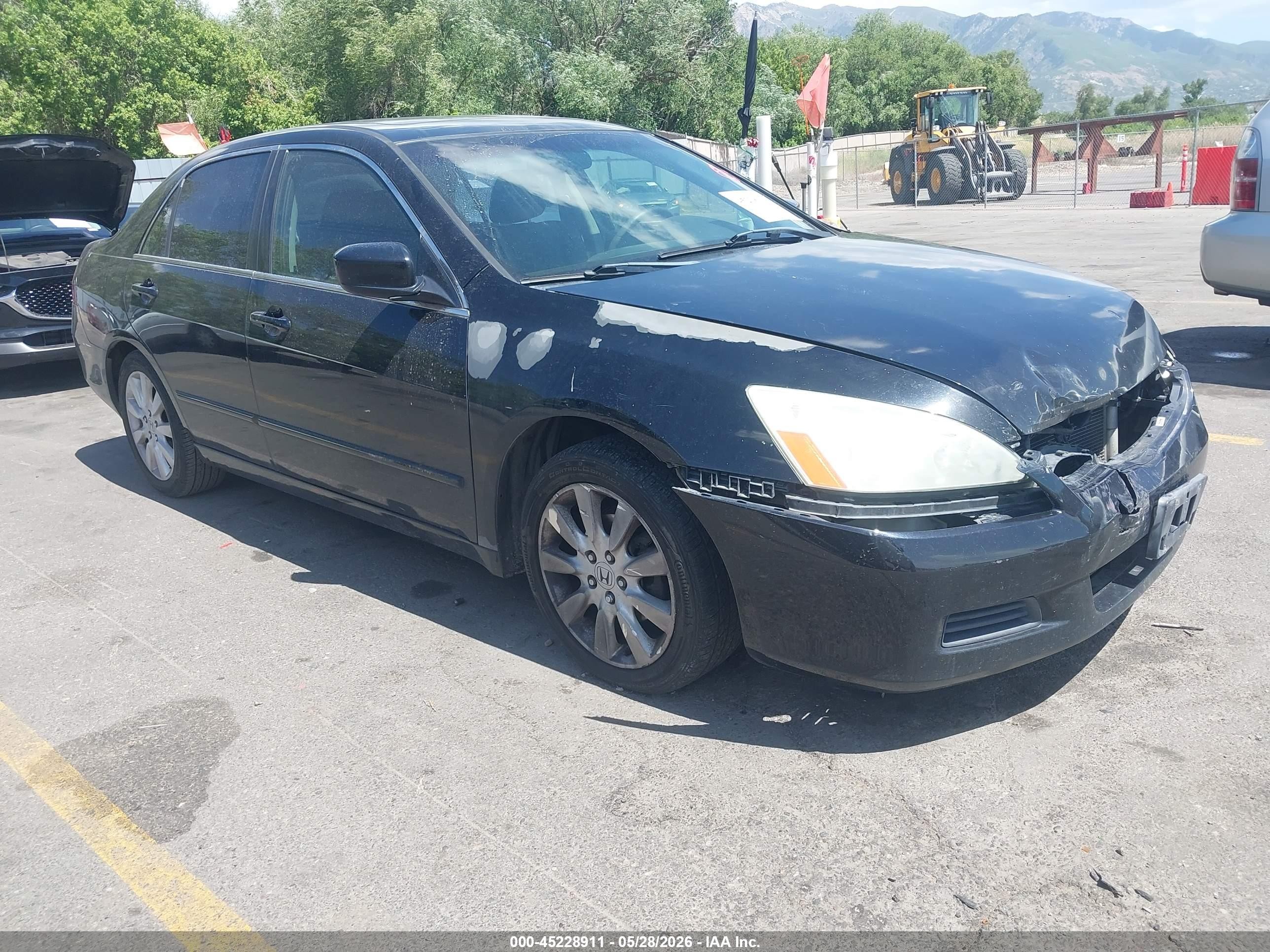 2007 Honda Accord 3.0 Ex Черный vin: 1HGCM66577A056112