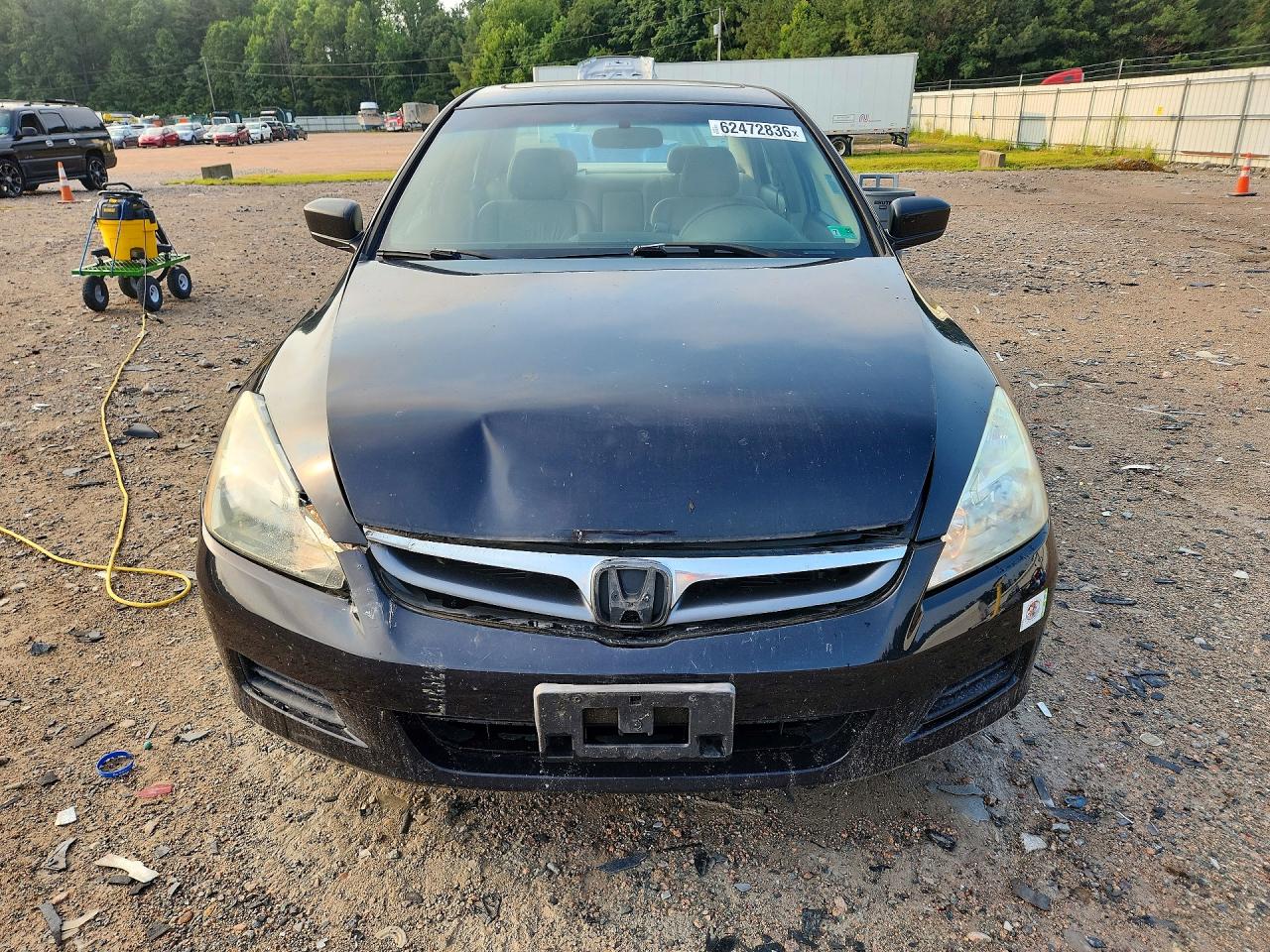 2007 Honda Accord Ex Black vin: 1HGCM66577A061018