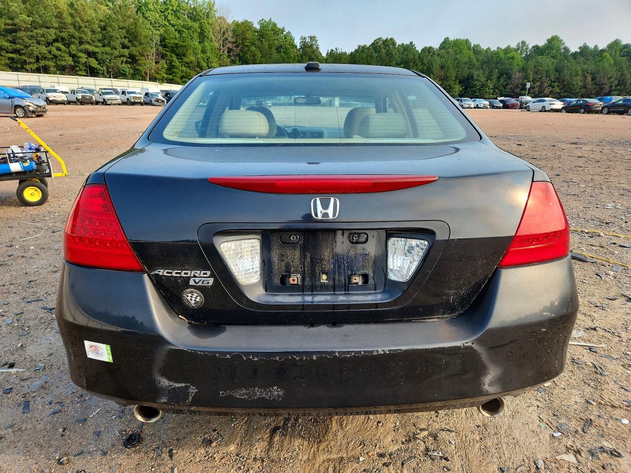 2007 Honda Accord Ex Black vin: 1HGCM66577A061018