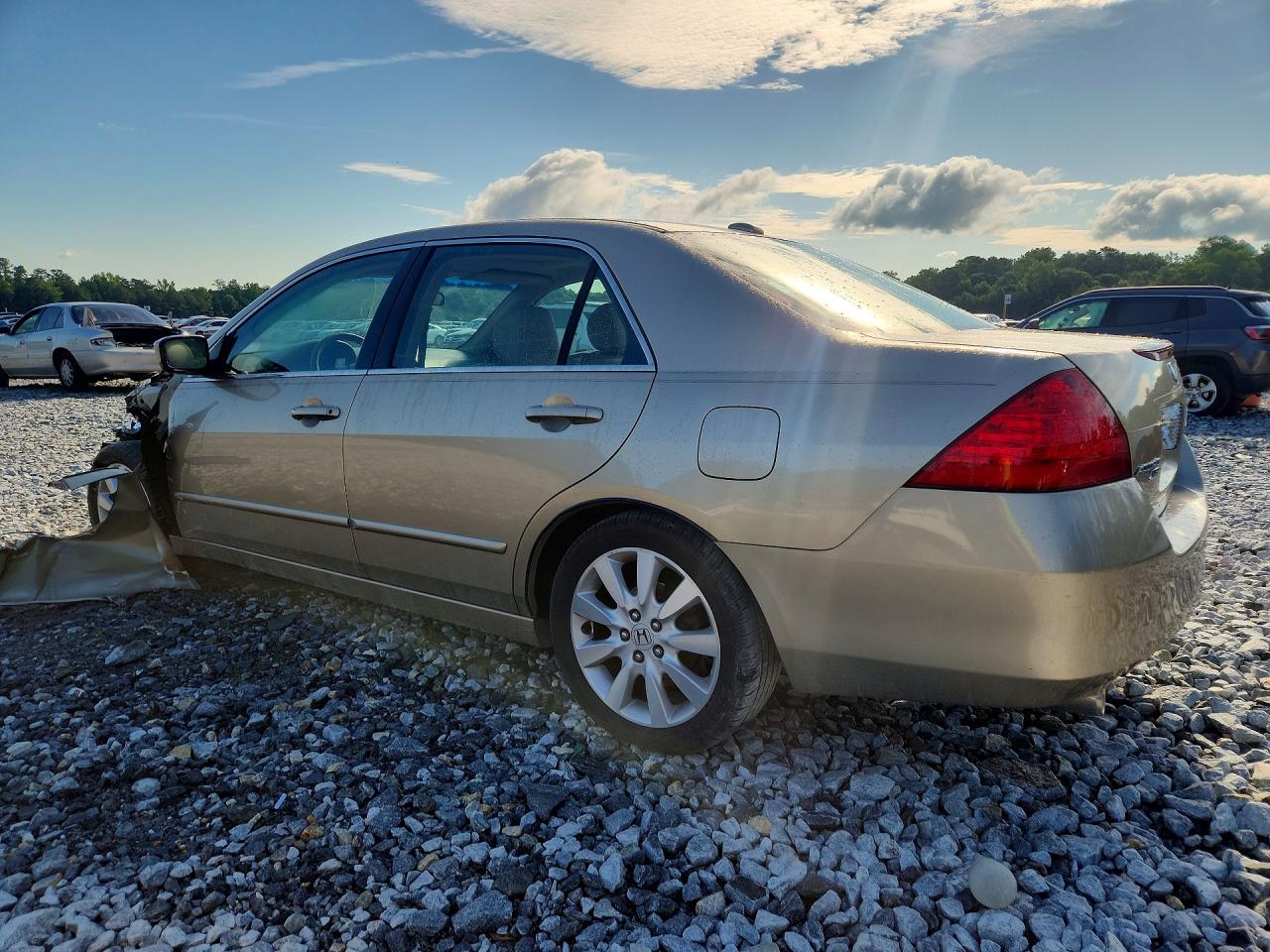 2007 Honda Accord Ex Tan vin: 1HGCM66577A078403