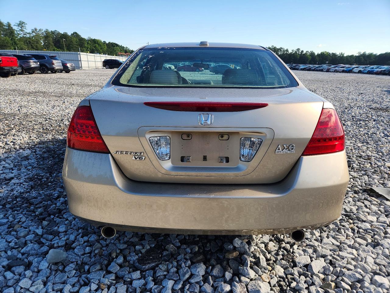 2007 Honda Accord Ex Tan vin: 1HGCM66577A078403
