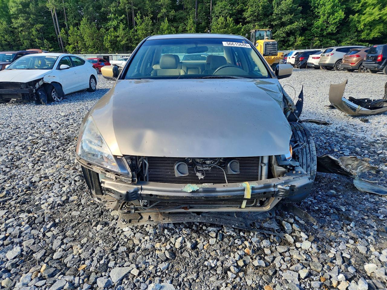 2007 Honda Accord Ex Tan vin: 1HGCM66577A078403