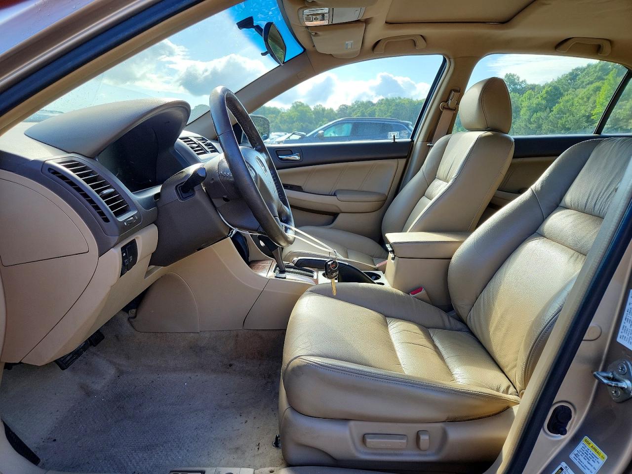 2007 Honda Accord Ex Tan vin: 1HGCM66577A078403