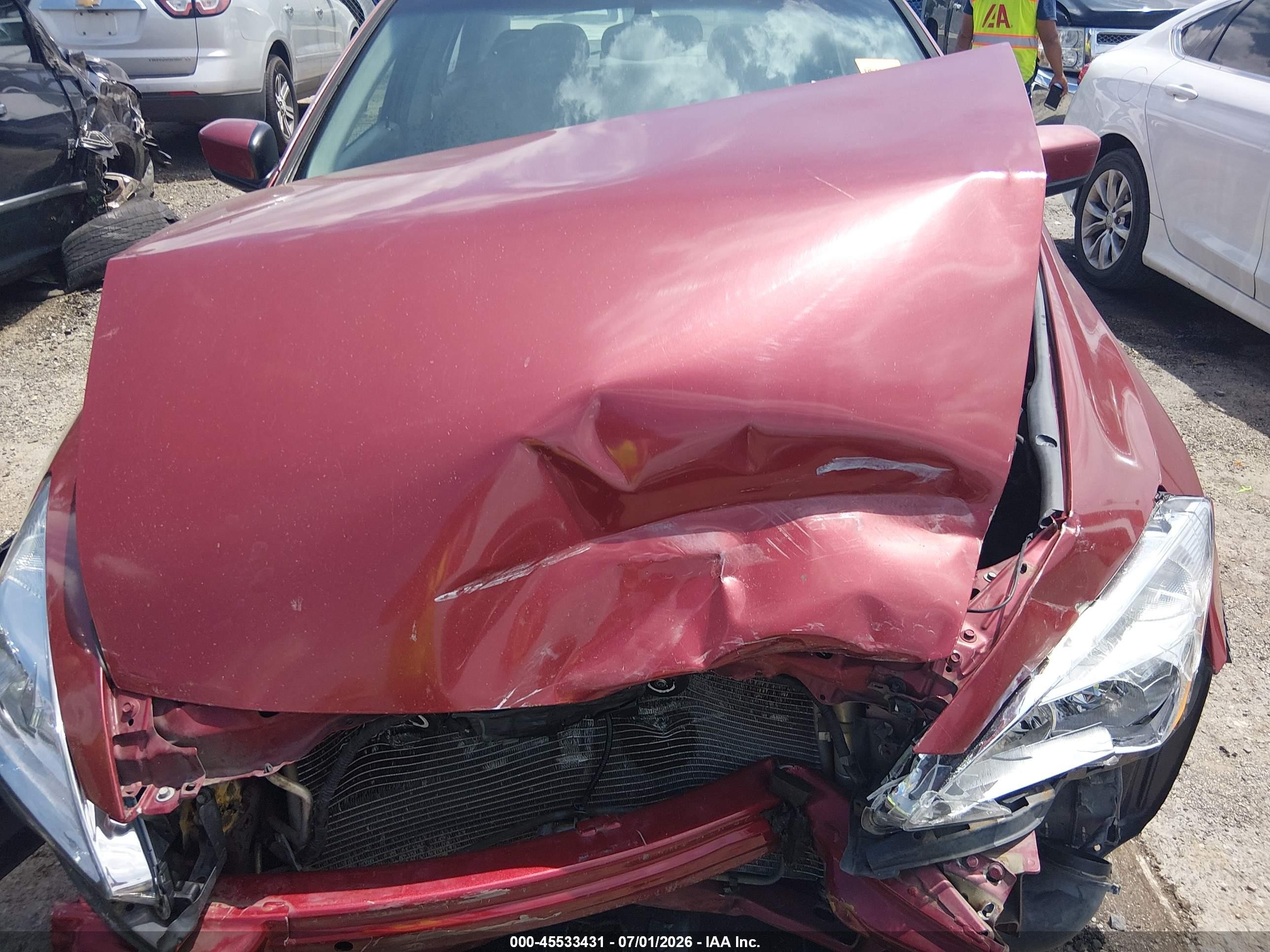 2007 Honda Accord 3.0 Ex Red vin: 1HGCM66577A080782