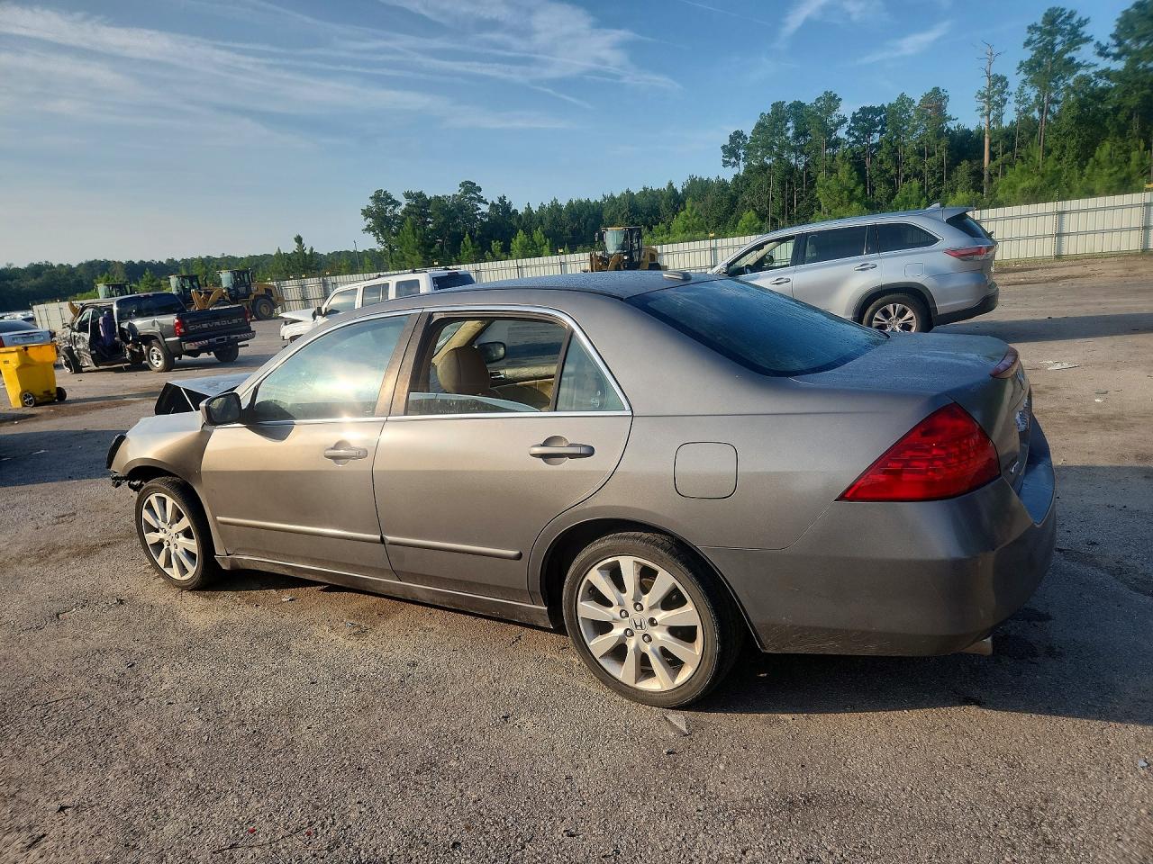 2007 Honda Accord Ex Серый vin: 1HGCM66577A081558
