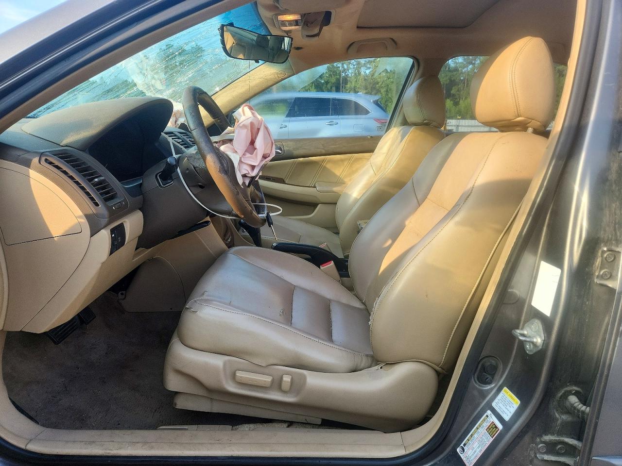 2007 Honda Accord Ex Серый vin: 1HGCM66577A081558