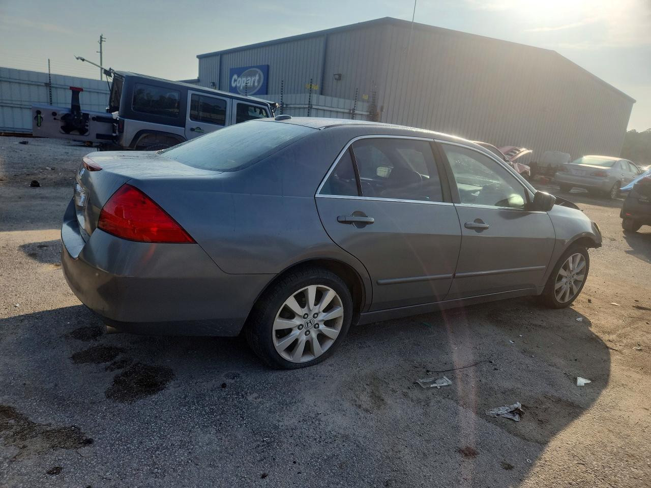 2007 Honda Accord Ex Серый vin: 1HGCM66577A081558