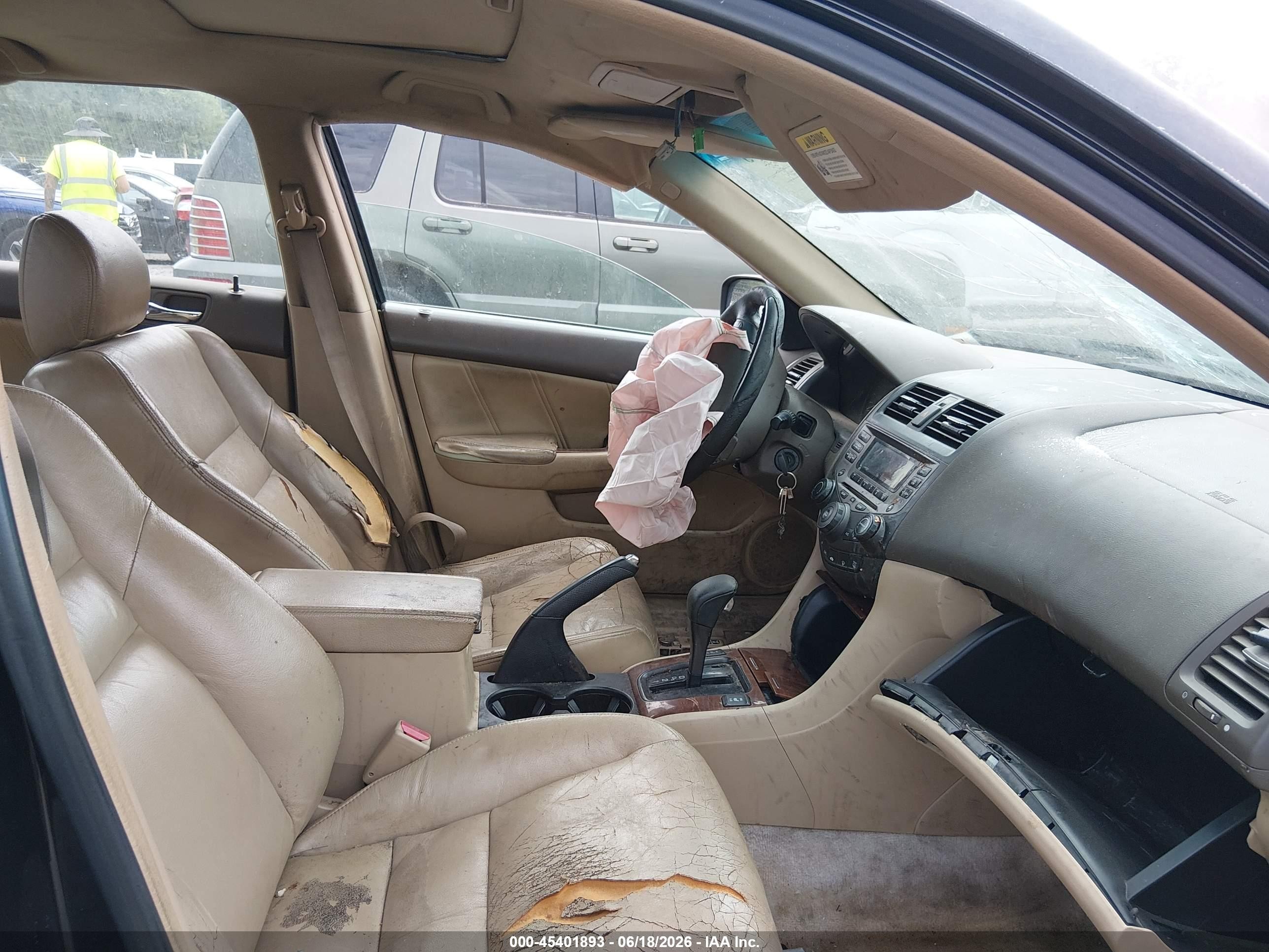2007 Honda Accord 3.0 Ex Black vin: 1HGCM66577A084766