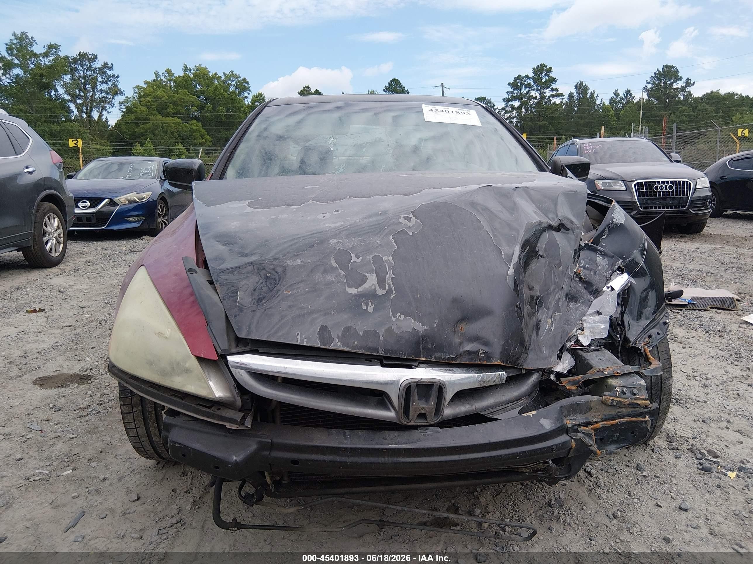 2007 Honda Accord 3.0 Ex Black vin: 1HGCM66577A084766