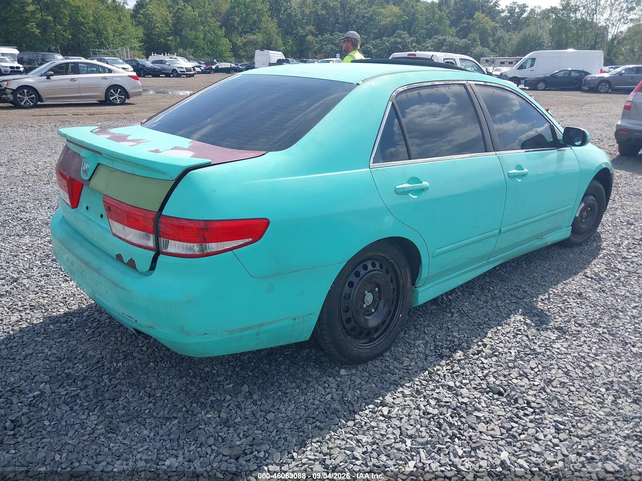 2003 Honda Accord 3.0 Ex Green vin: 1HGCM66583A053892
