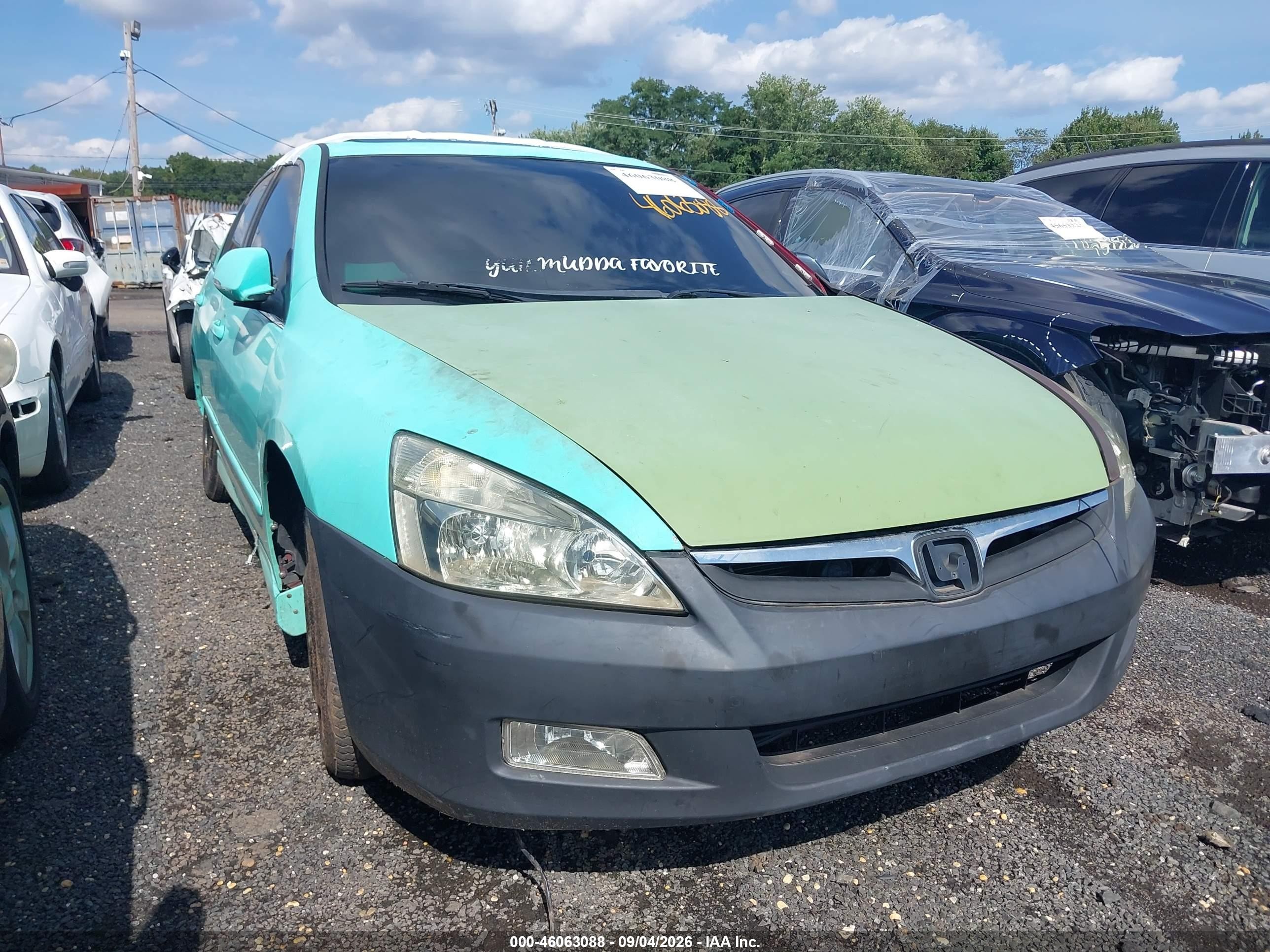 2003 Honda Accord 3.0 Ex Green vin: 1HGCM66583A053892